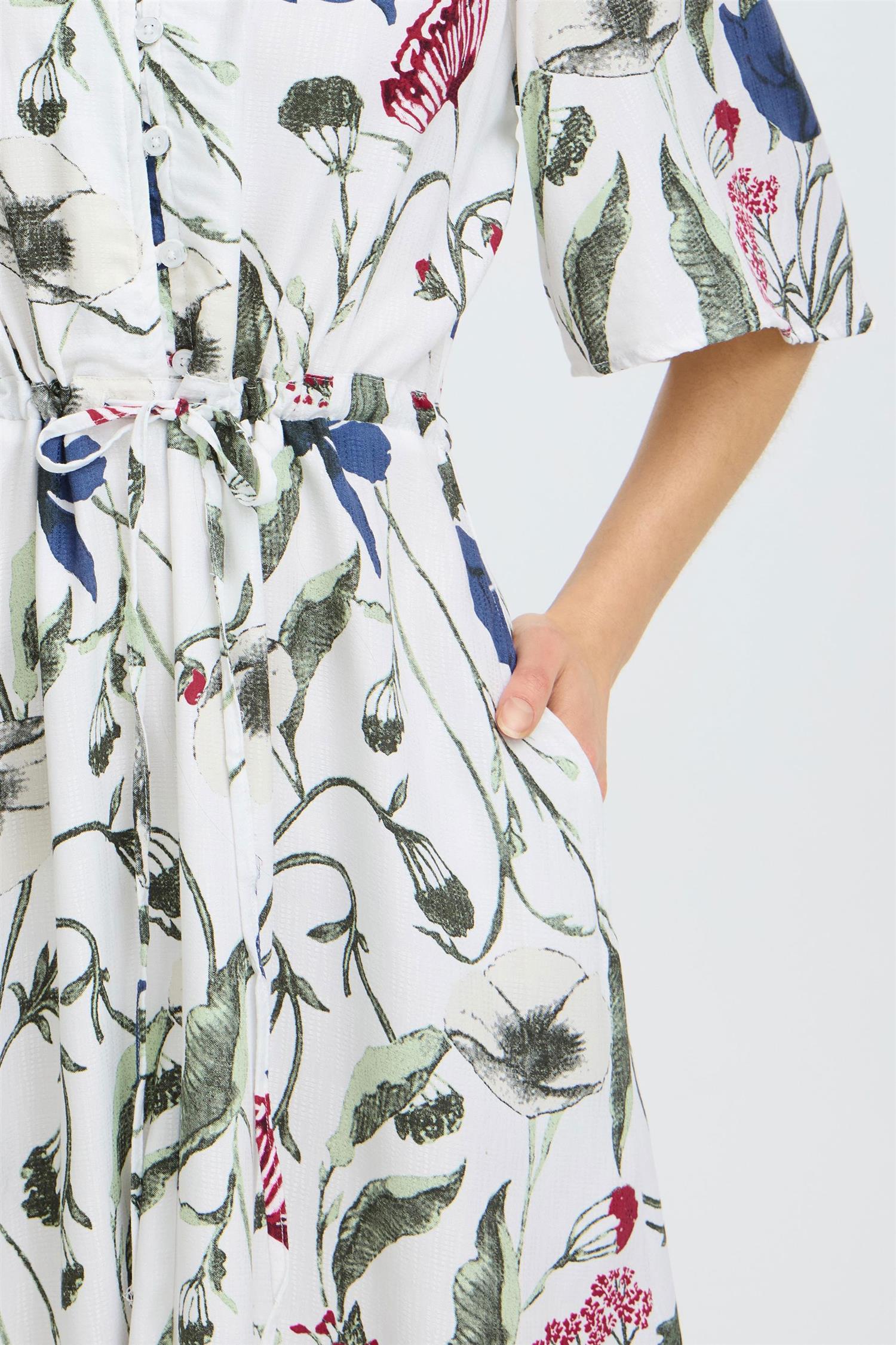 Frlaya Dress 1 Blue Red Floral