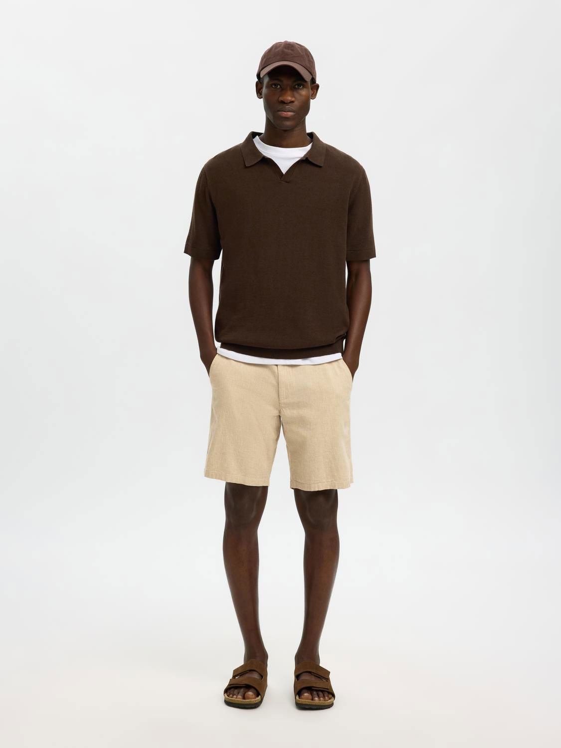 Brody Linen Shorts Incense