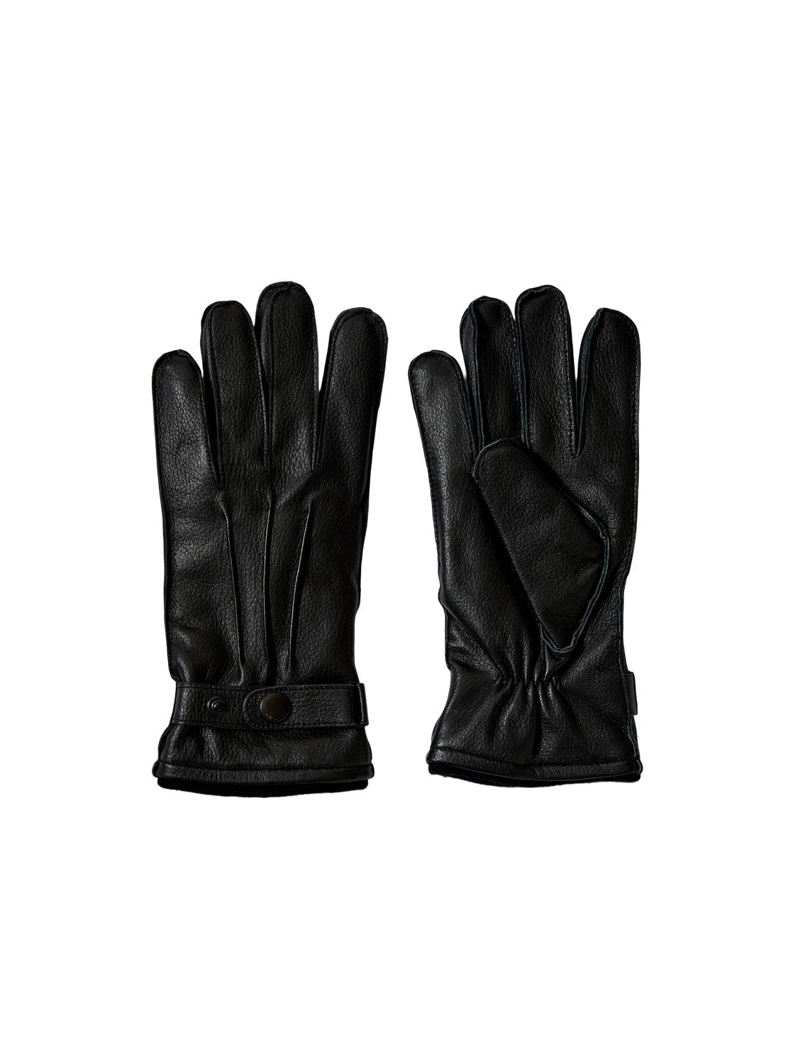 Slmpoul Leather Gloves Black