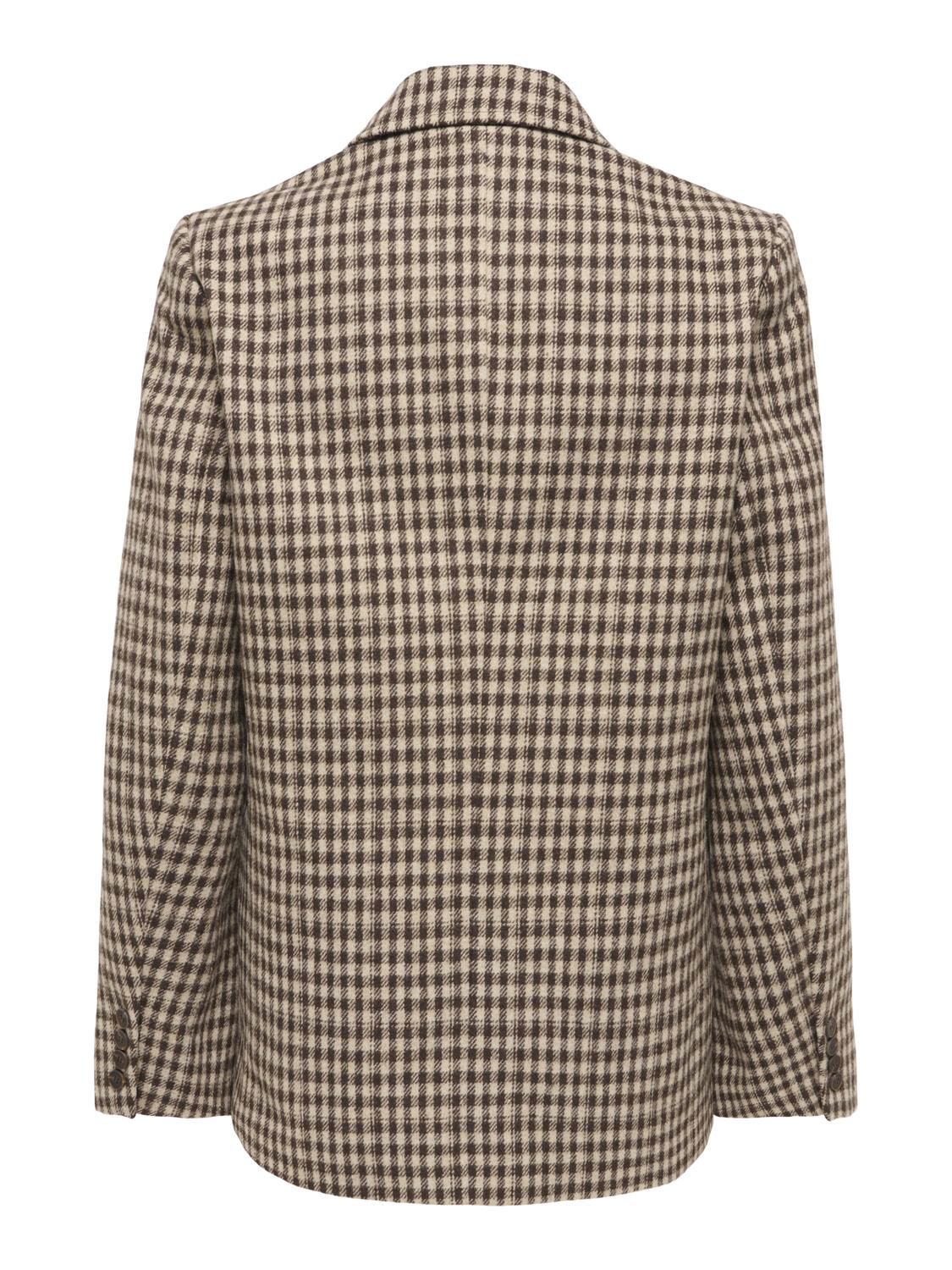 Onlgolden L/s Loose Check Blazer After Dark Birch