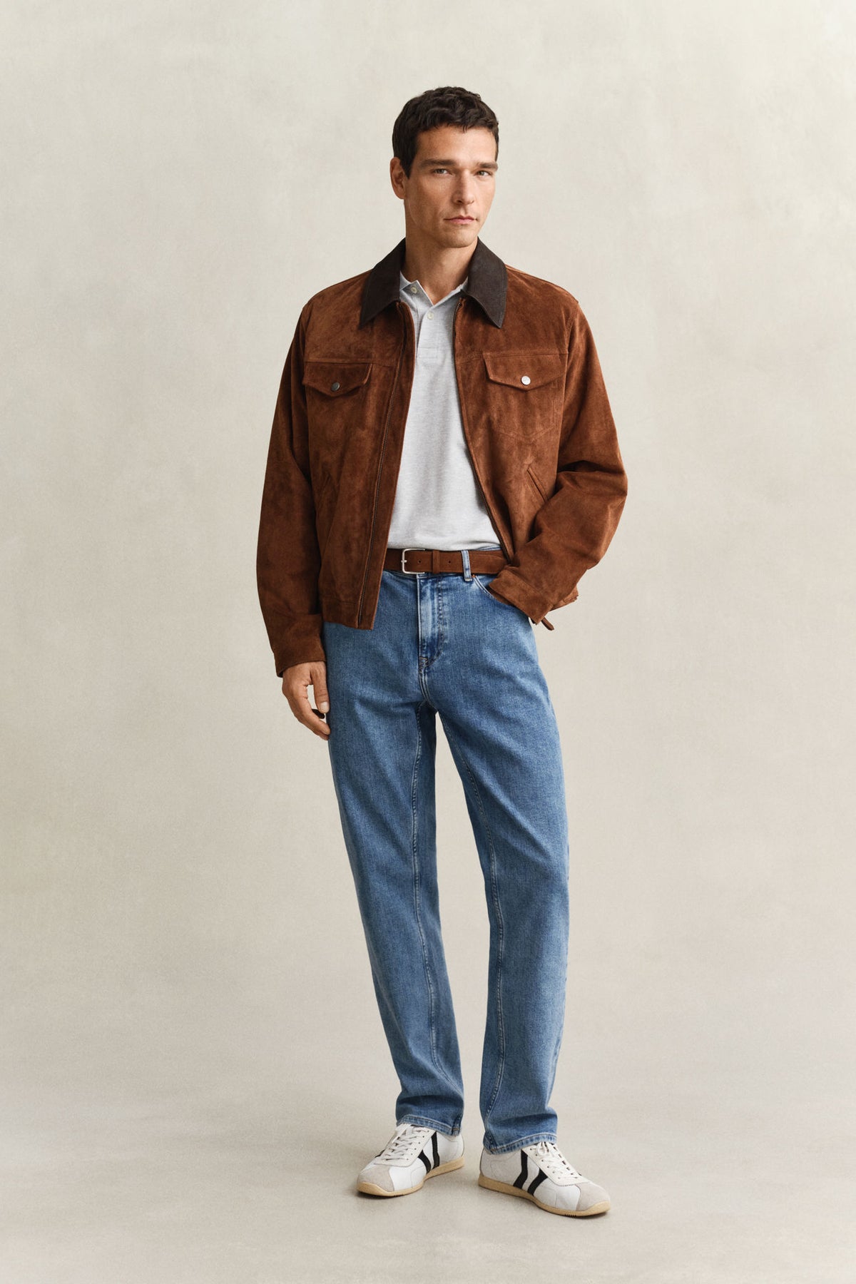 Reg clean wash jeans semi light blue