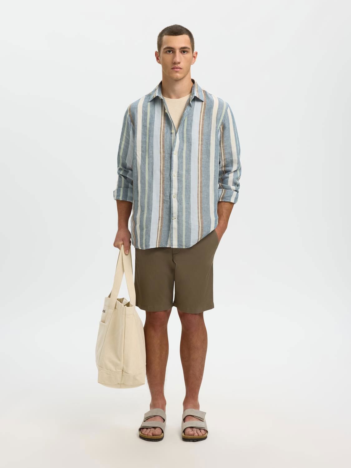 Slhregkylian Linen Ls Shirt