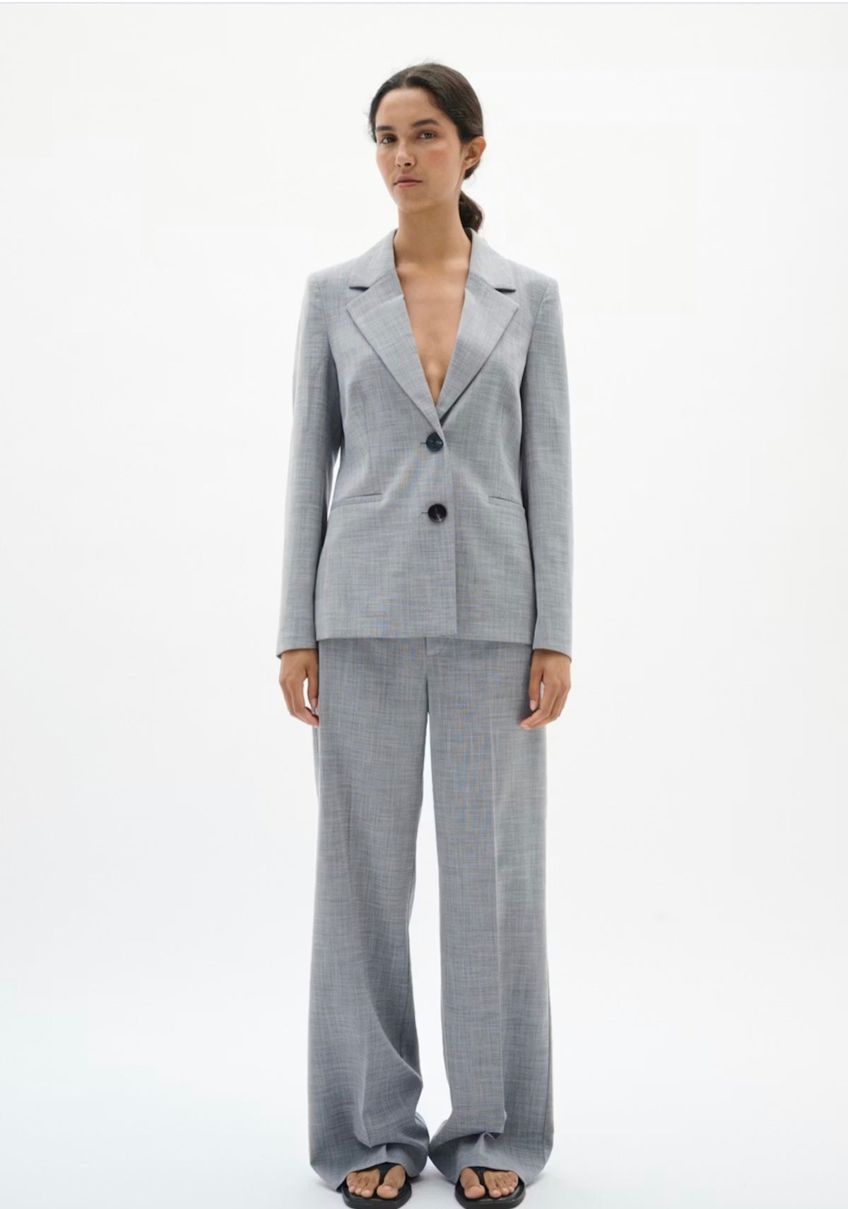 Cadie Mel Core Pant New Light Grey Melange