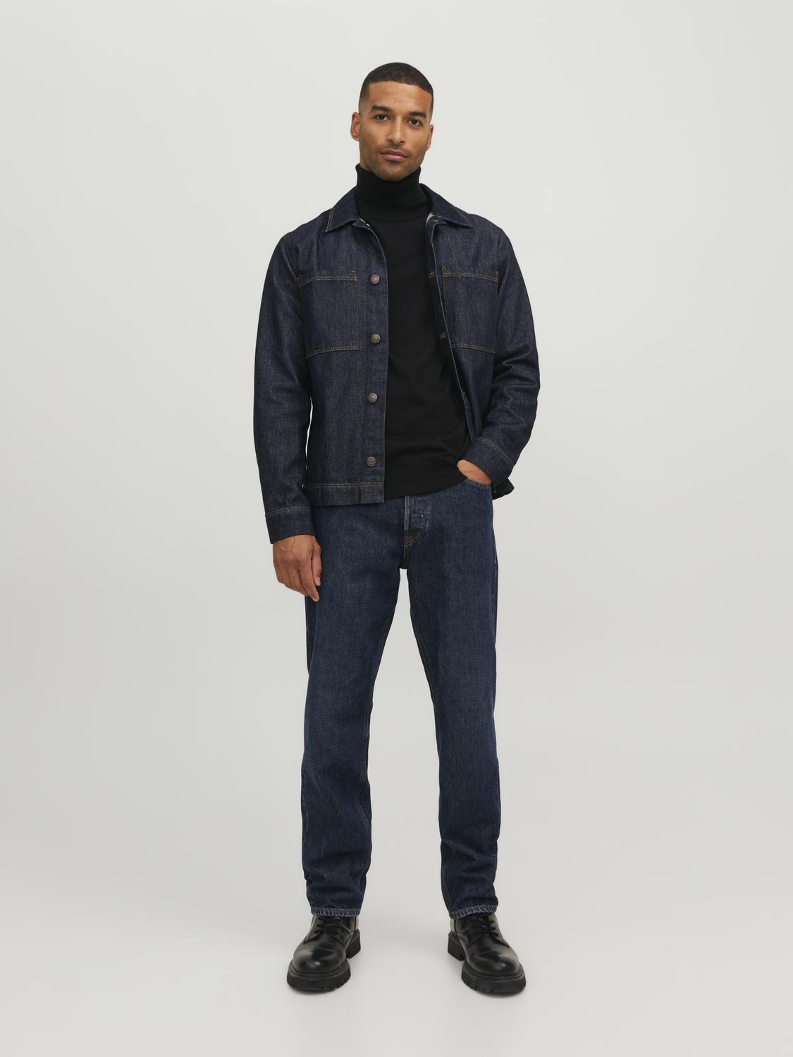 Merino Roll Neck Black