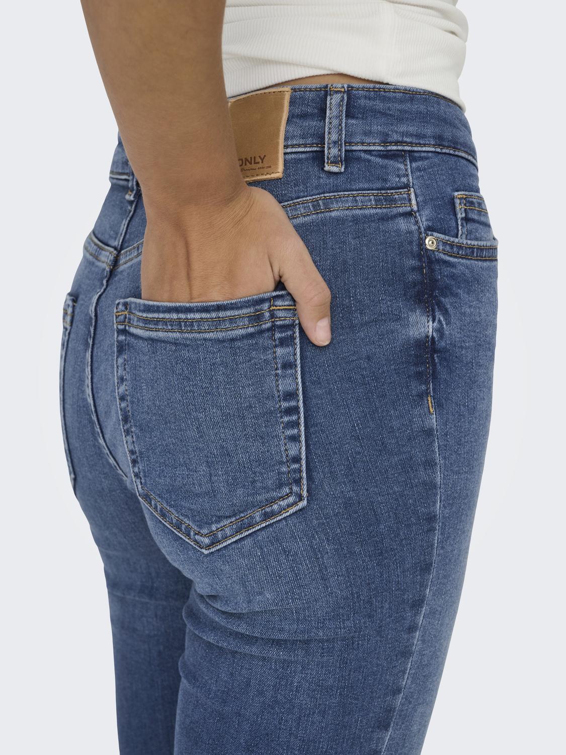 Blush Mid Flared Mid Medium Blue Denim