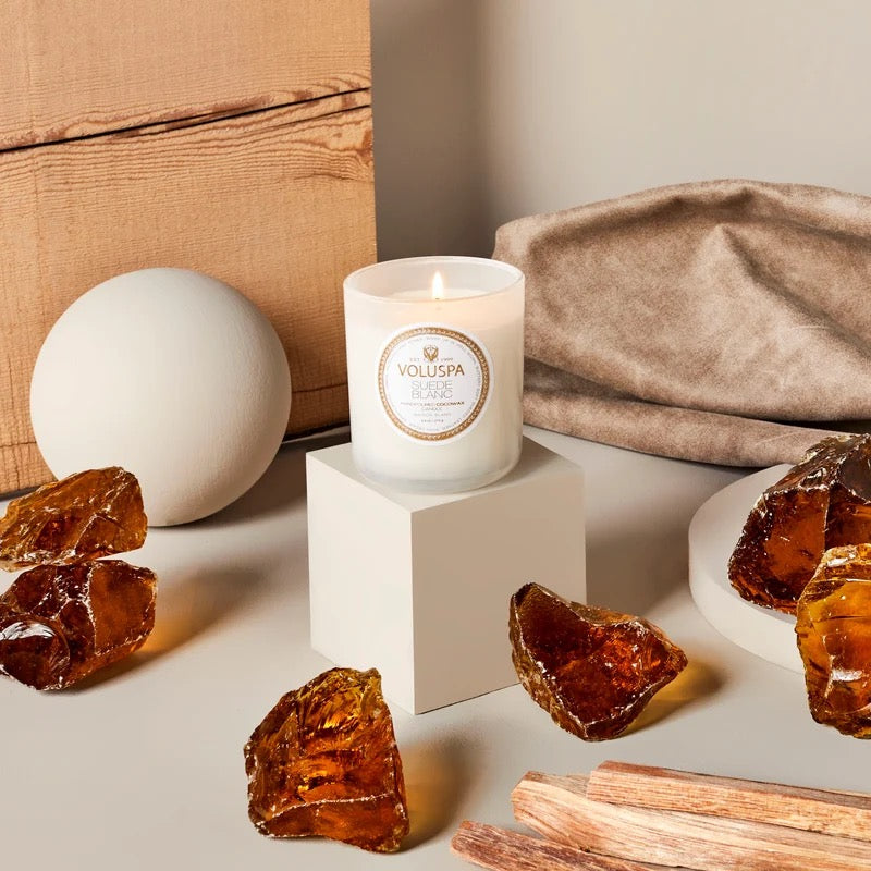 Suede Blanc Classic Boxed Candle