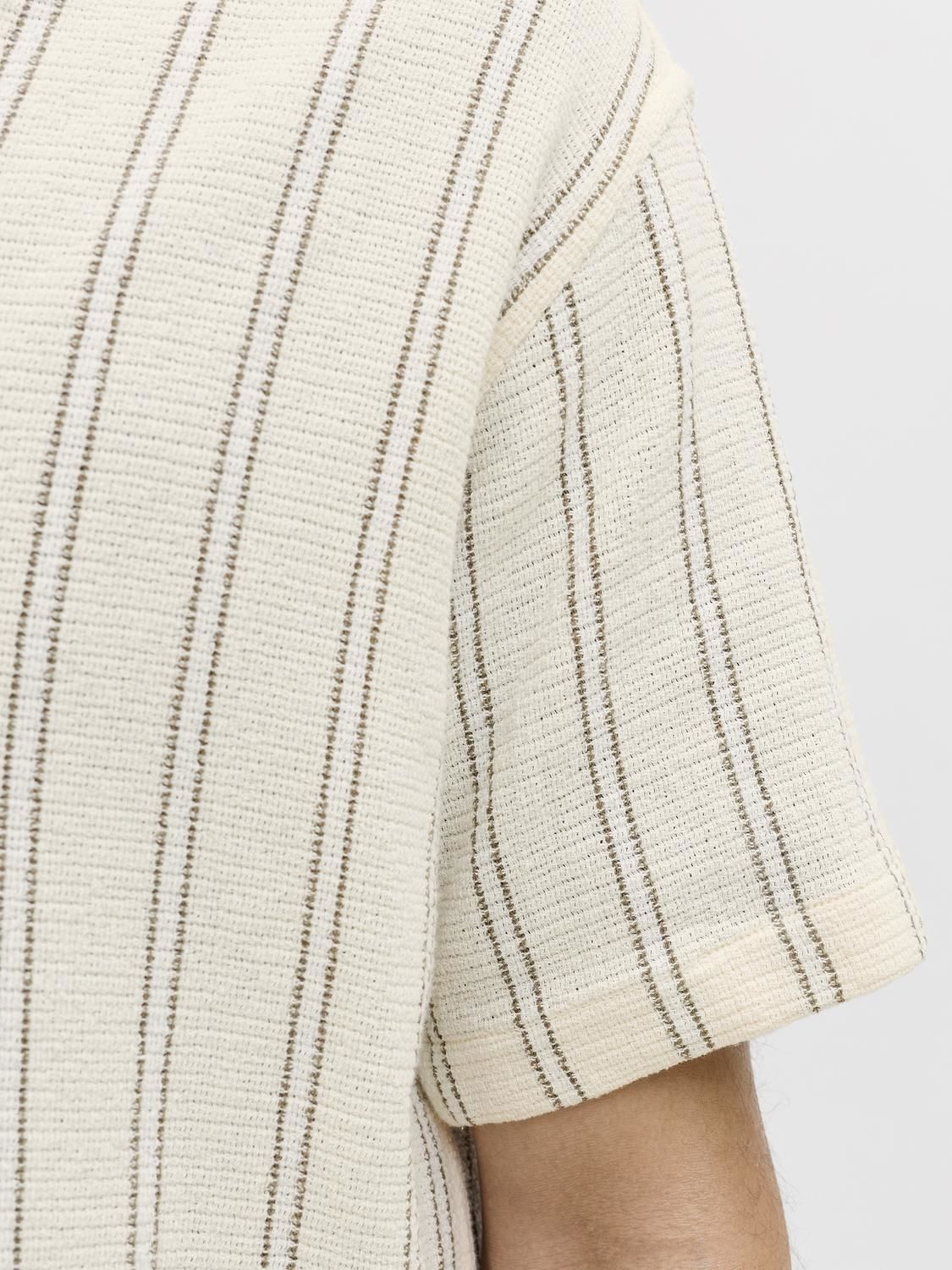 Jjecoba Stripe Resort Shirt Ss Sn
