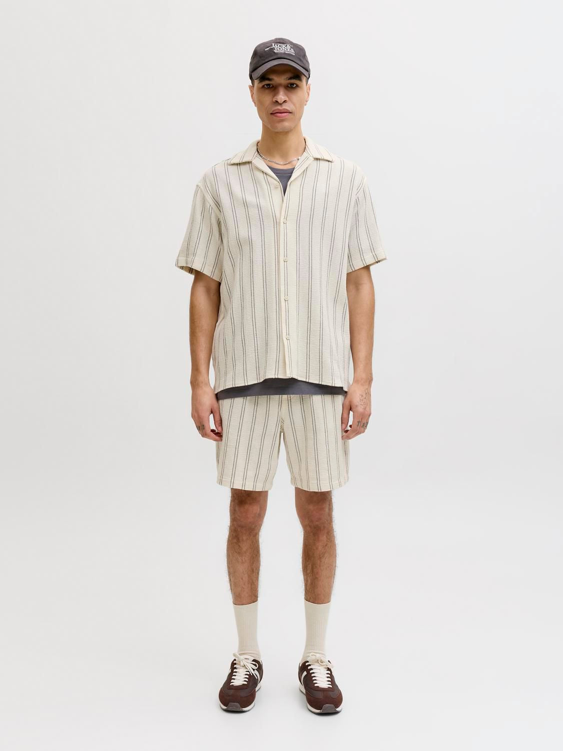 Jjecoba Stripe Resort Shirt Ss Sn