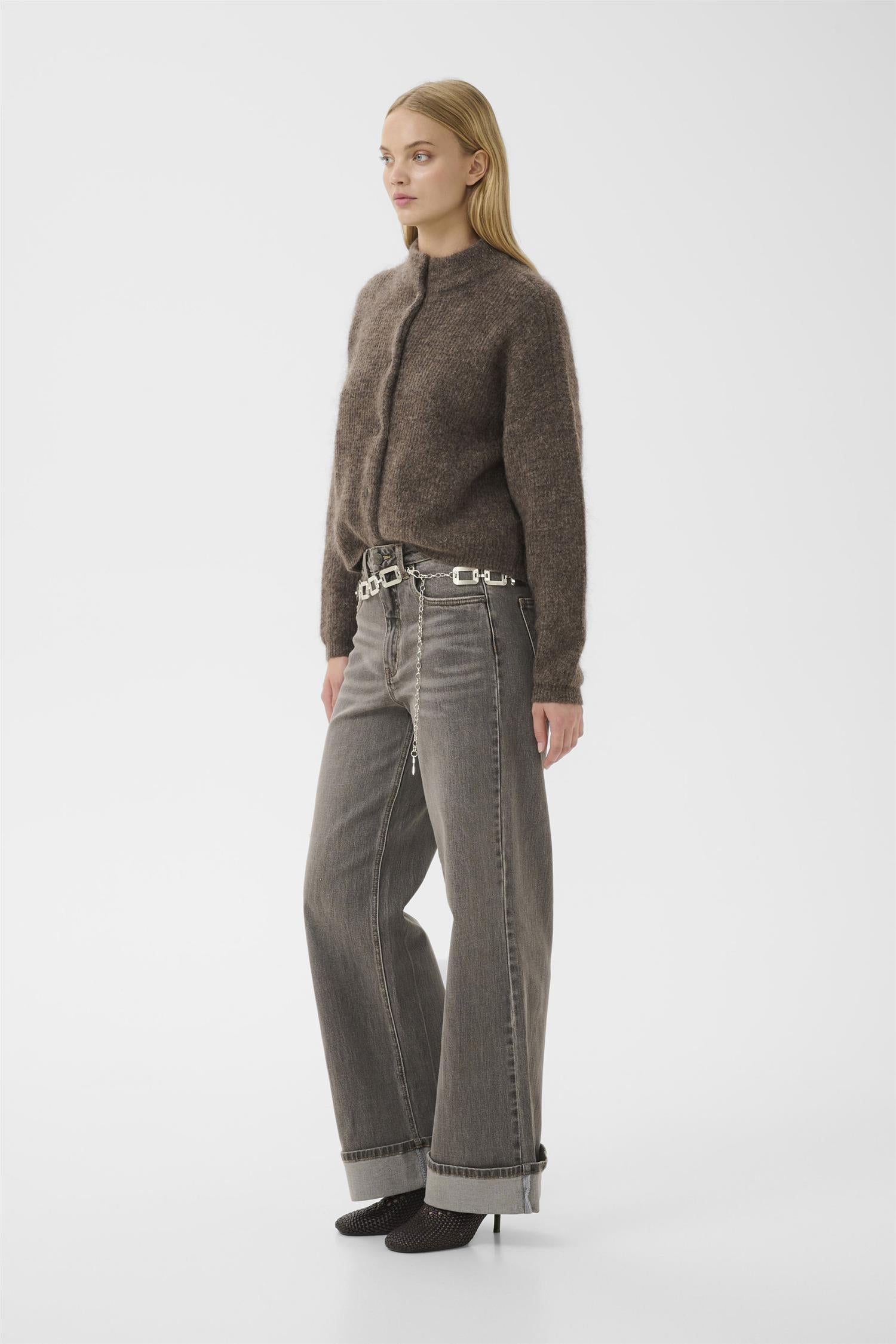 GzDebbie Cardigan Chestnut Melange
