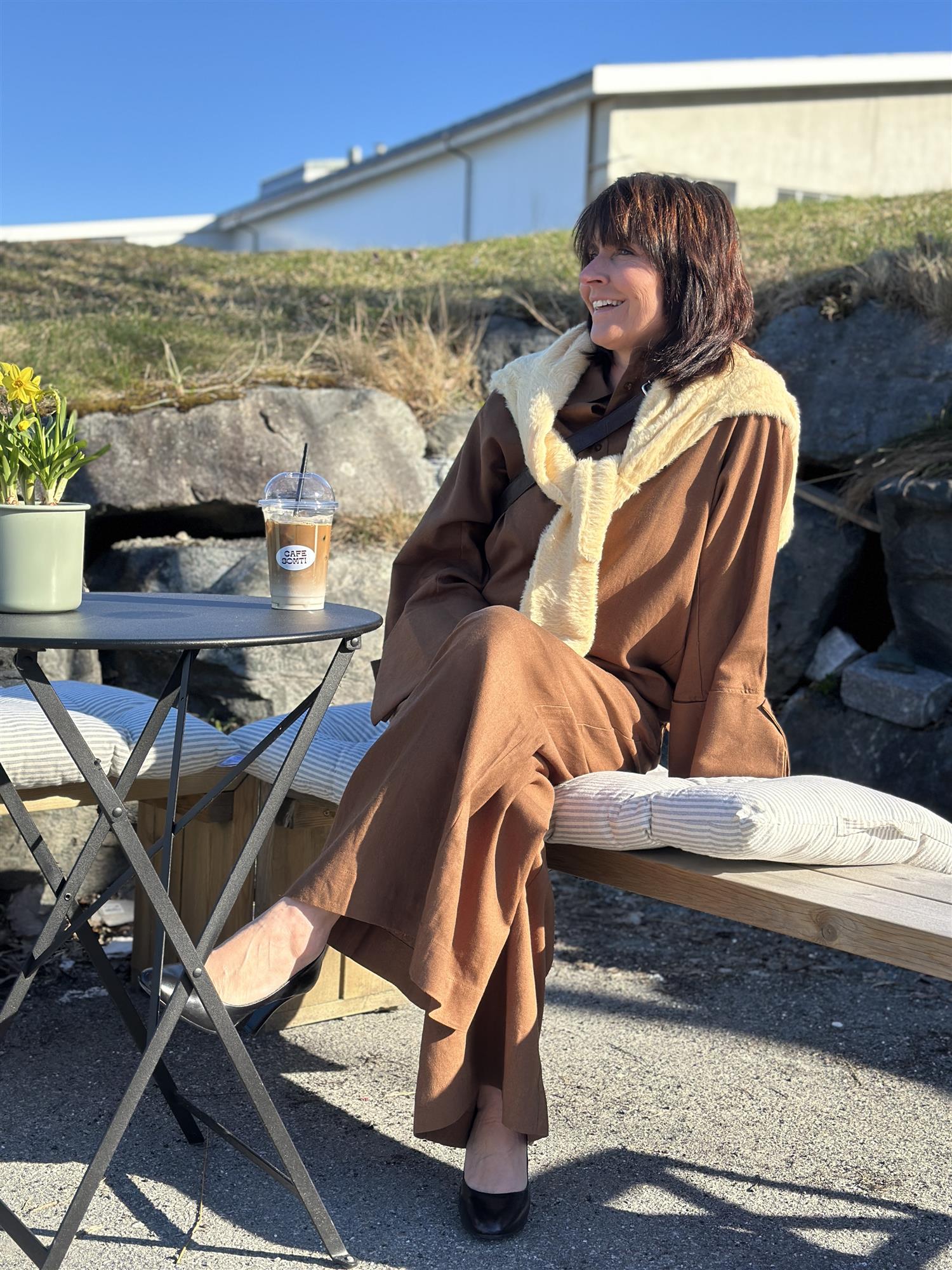 Atari Linen Shirt Chestnut Brown