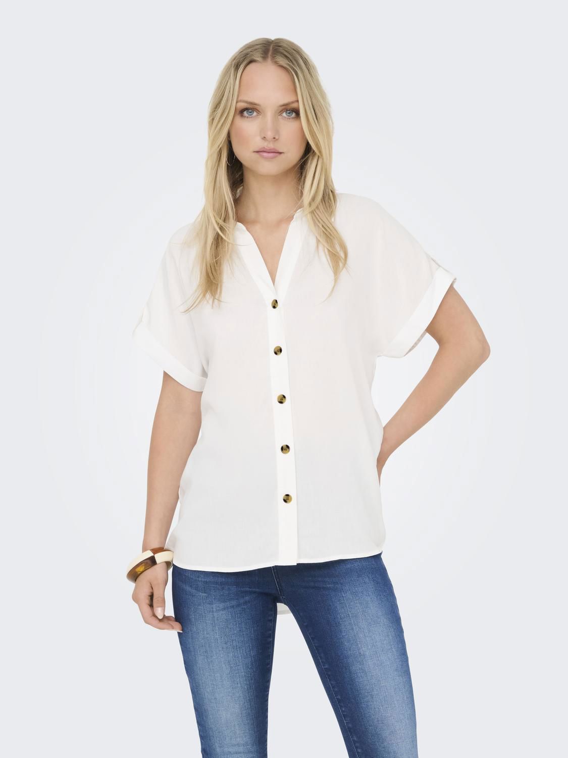 Onlyasmin Shirt S/s Wvn Noos