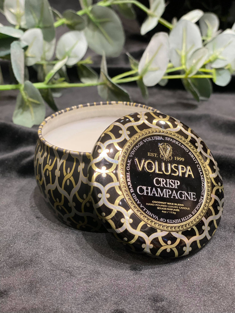 Mini Tin Candle 25 t Crisp champagne