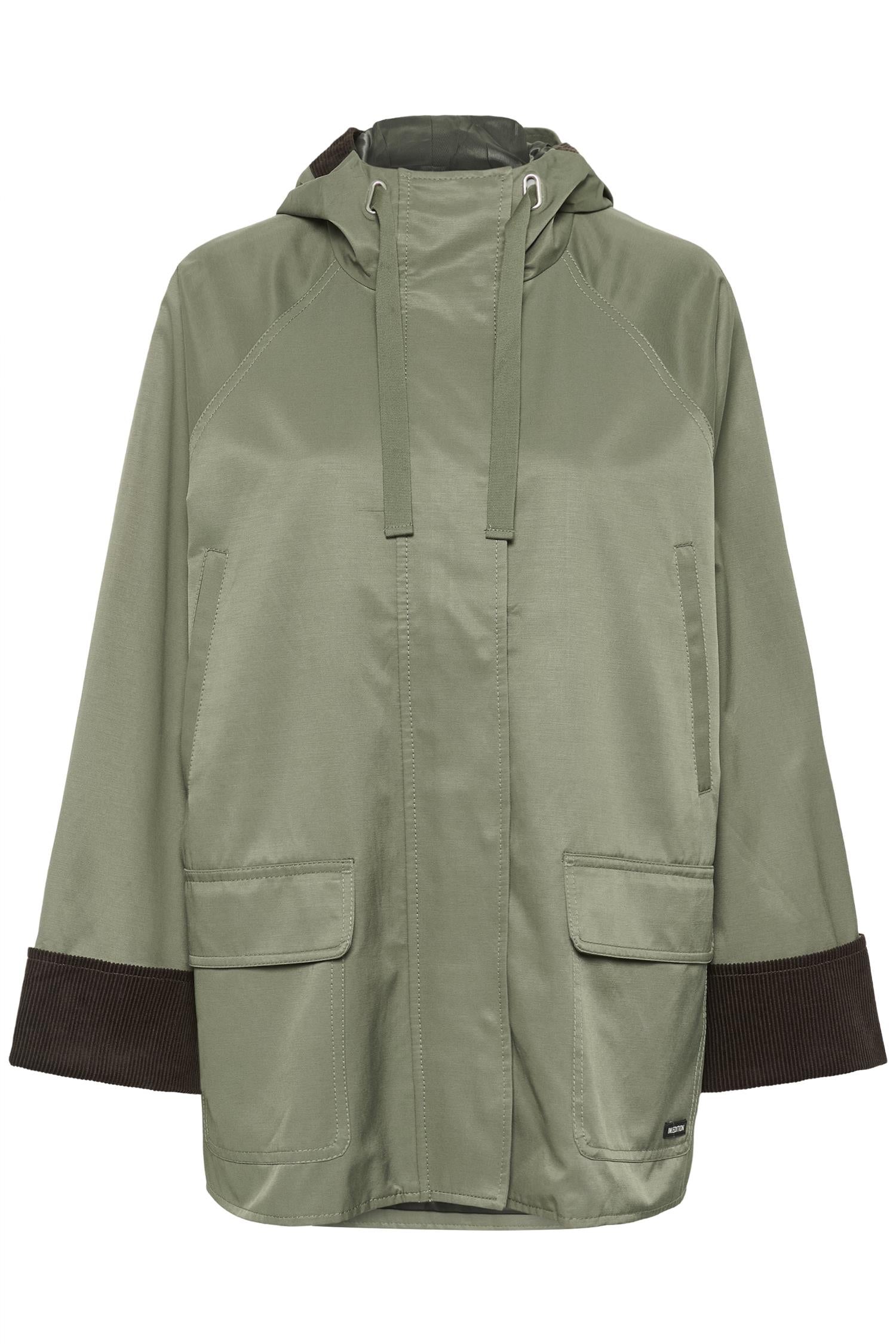 Gracelynn Hooded Jacket Mulled Basil
