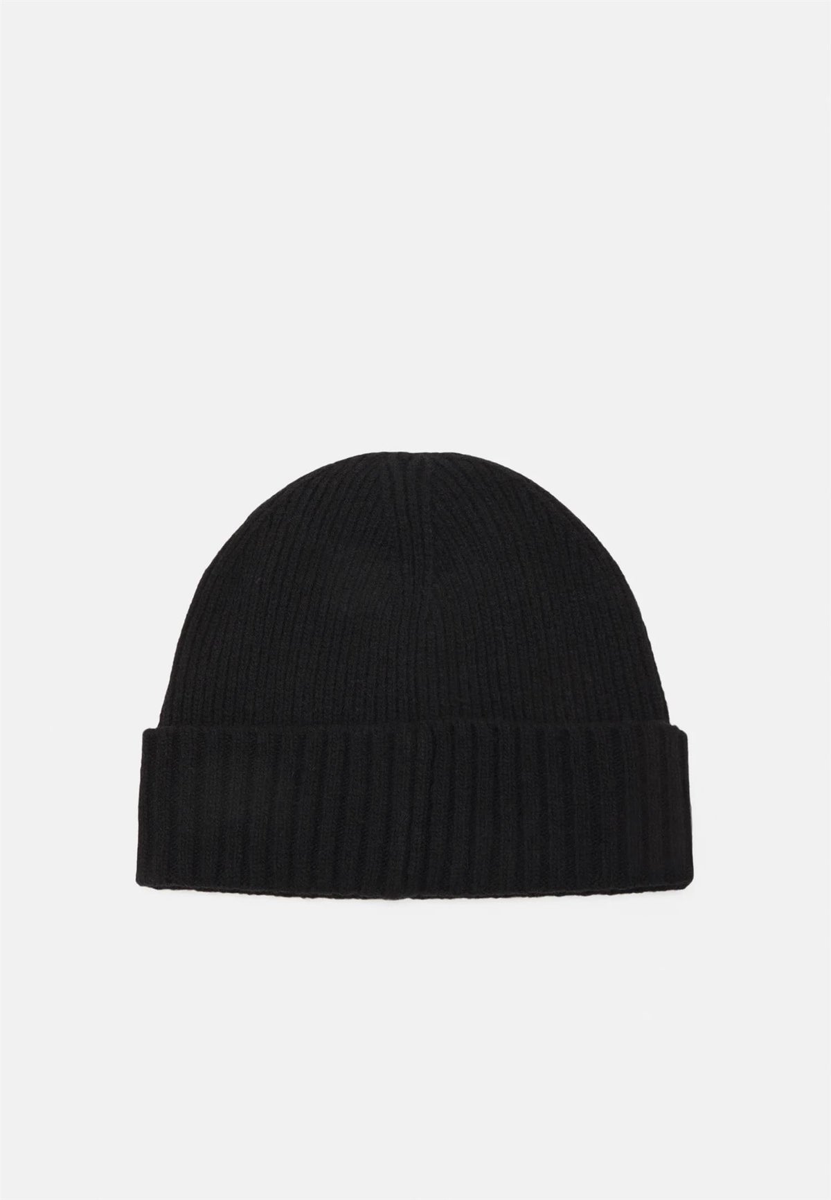 Unisex Shield Wool Beanie Black