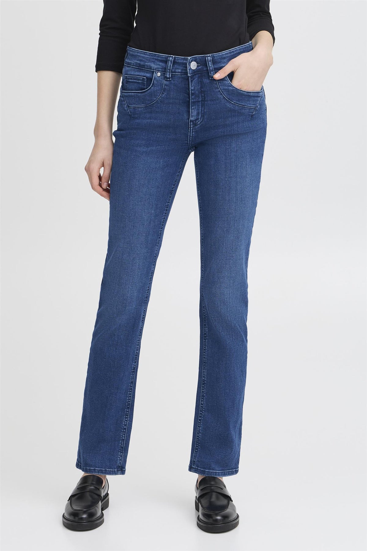 Tessa Jeans Mid Blue Denim
