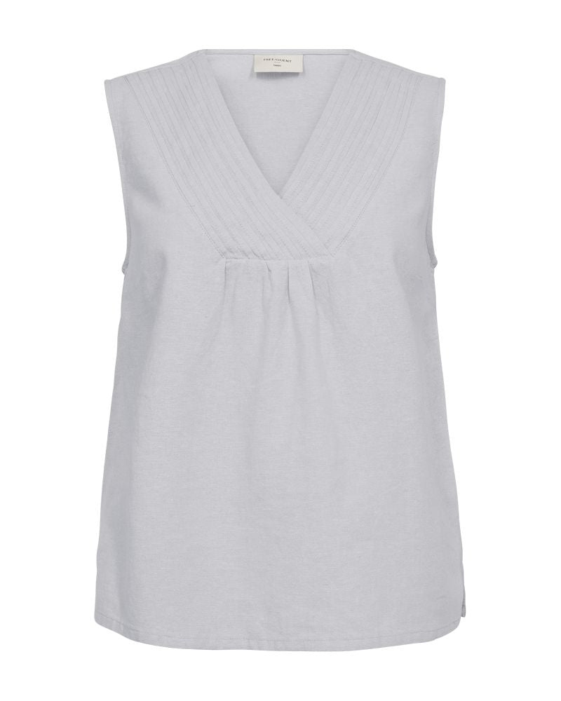 Fqlava V-neck Top Brilliant White