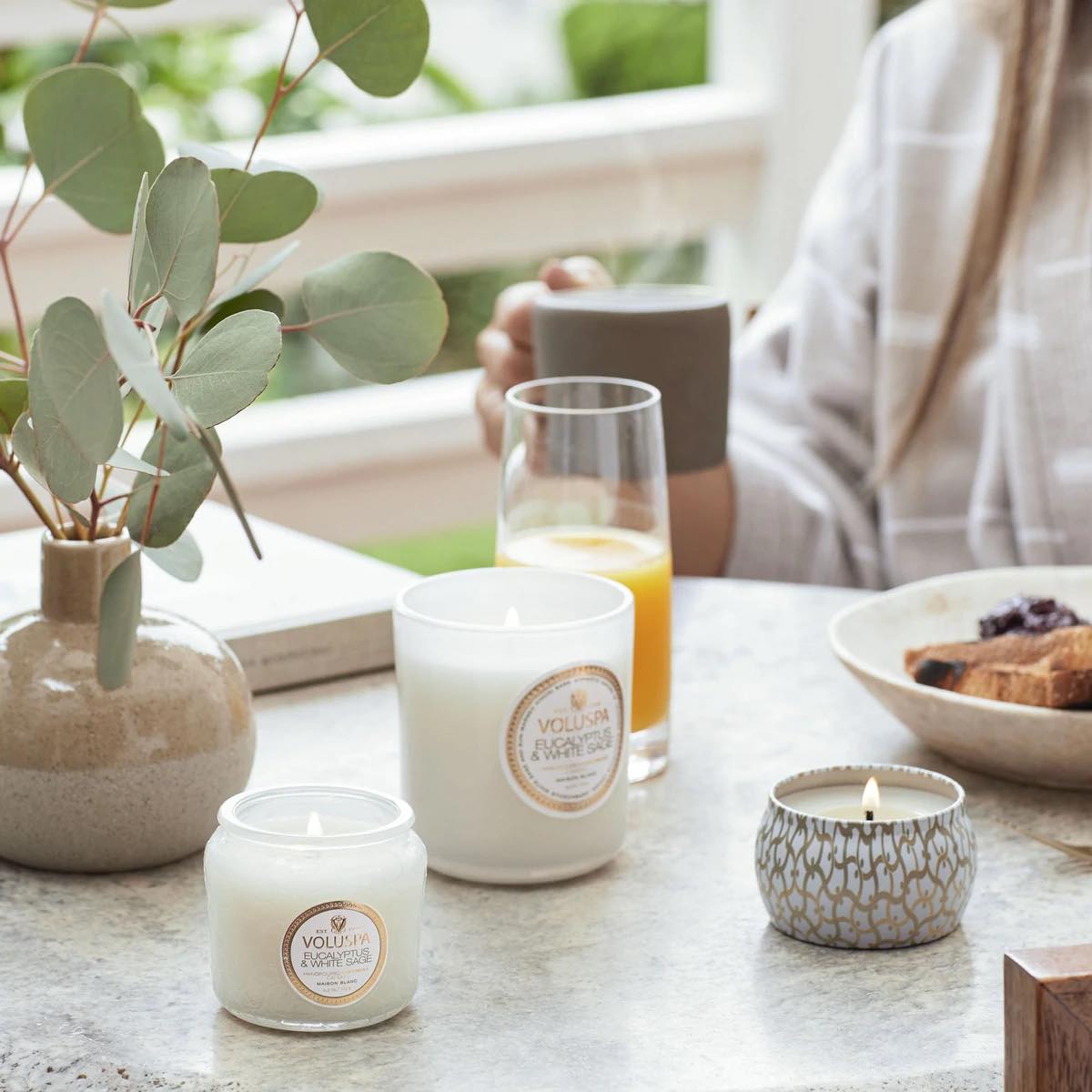 Eucalyptus & white sage Mini Tin Candle