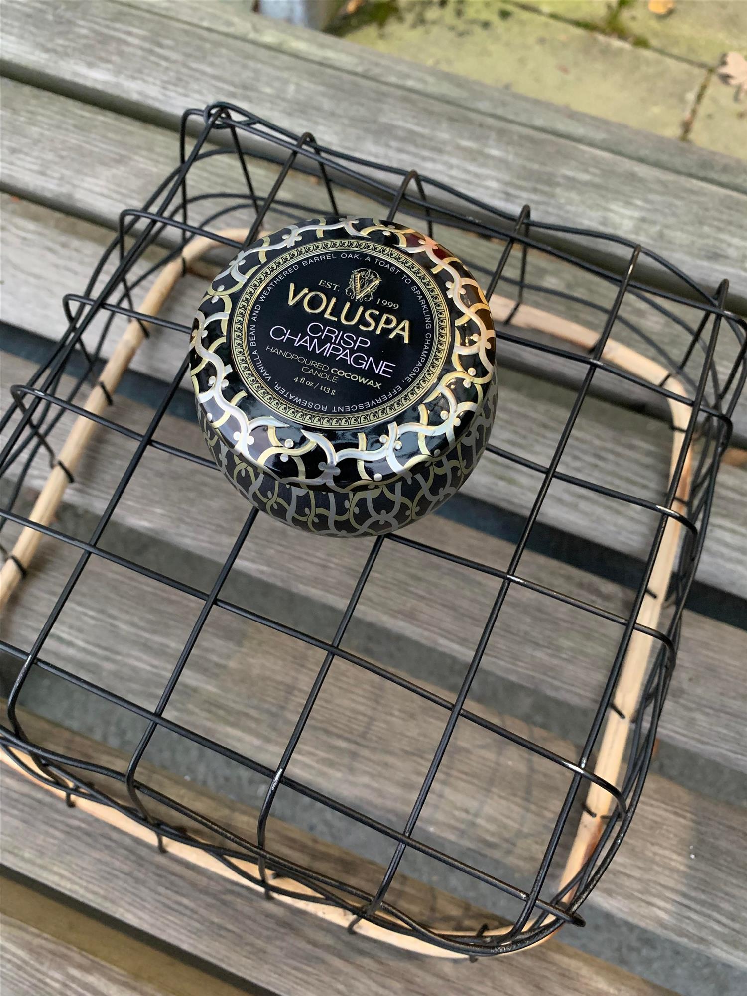 Mini Tin Candle 25 t Crisp champagne