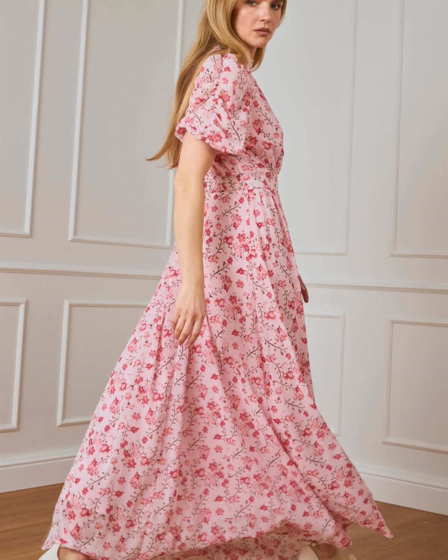 Emmeli Flower Dress Pink