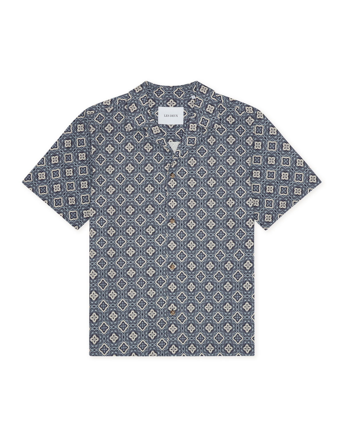 Lukas Arabesque AOP SS Shirt Blue Fog