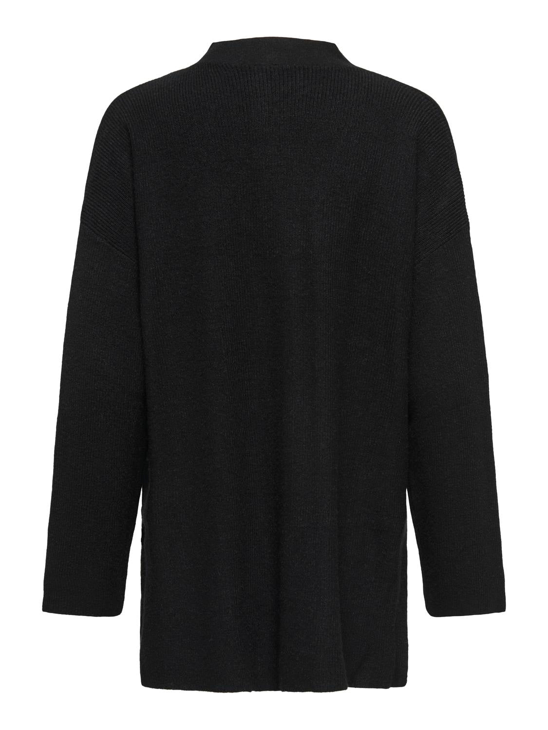 Ibi Rib Cardigan Black