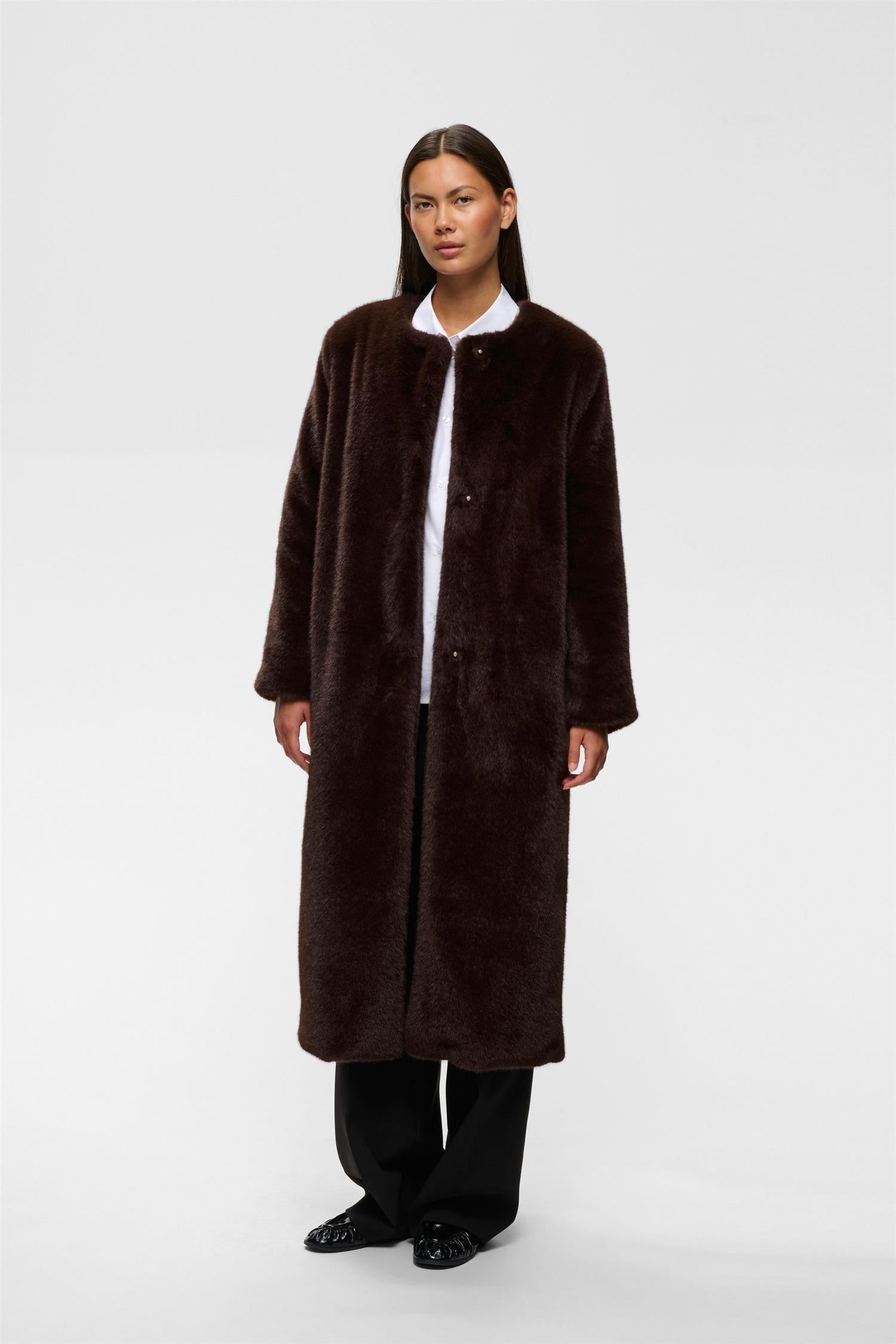 Zabelleiw Long Coat Chocolate Brown