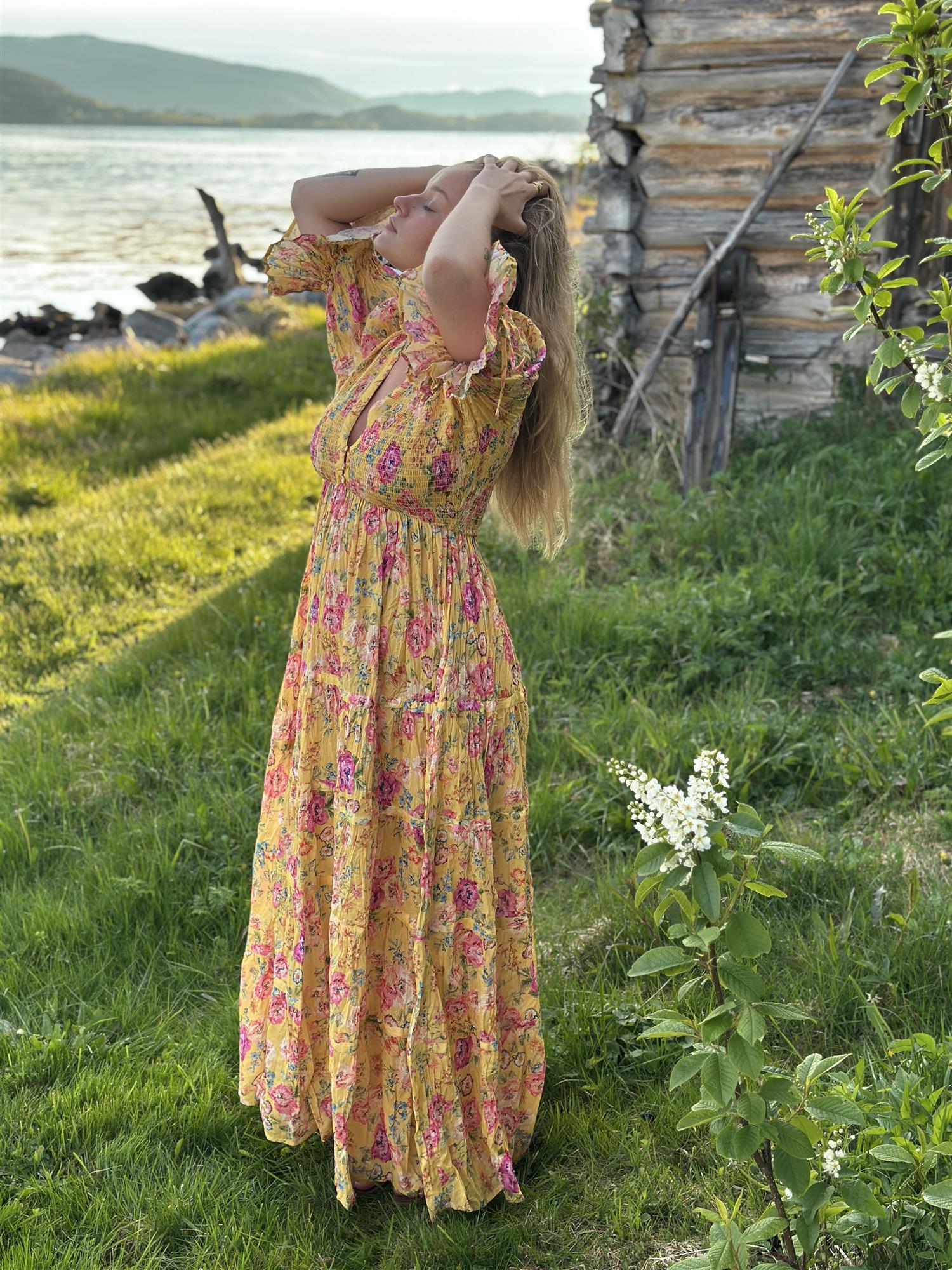 Twisted Maxi Dress Daylight Blossom