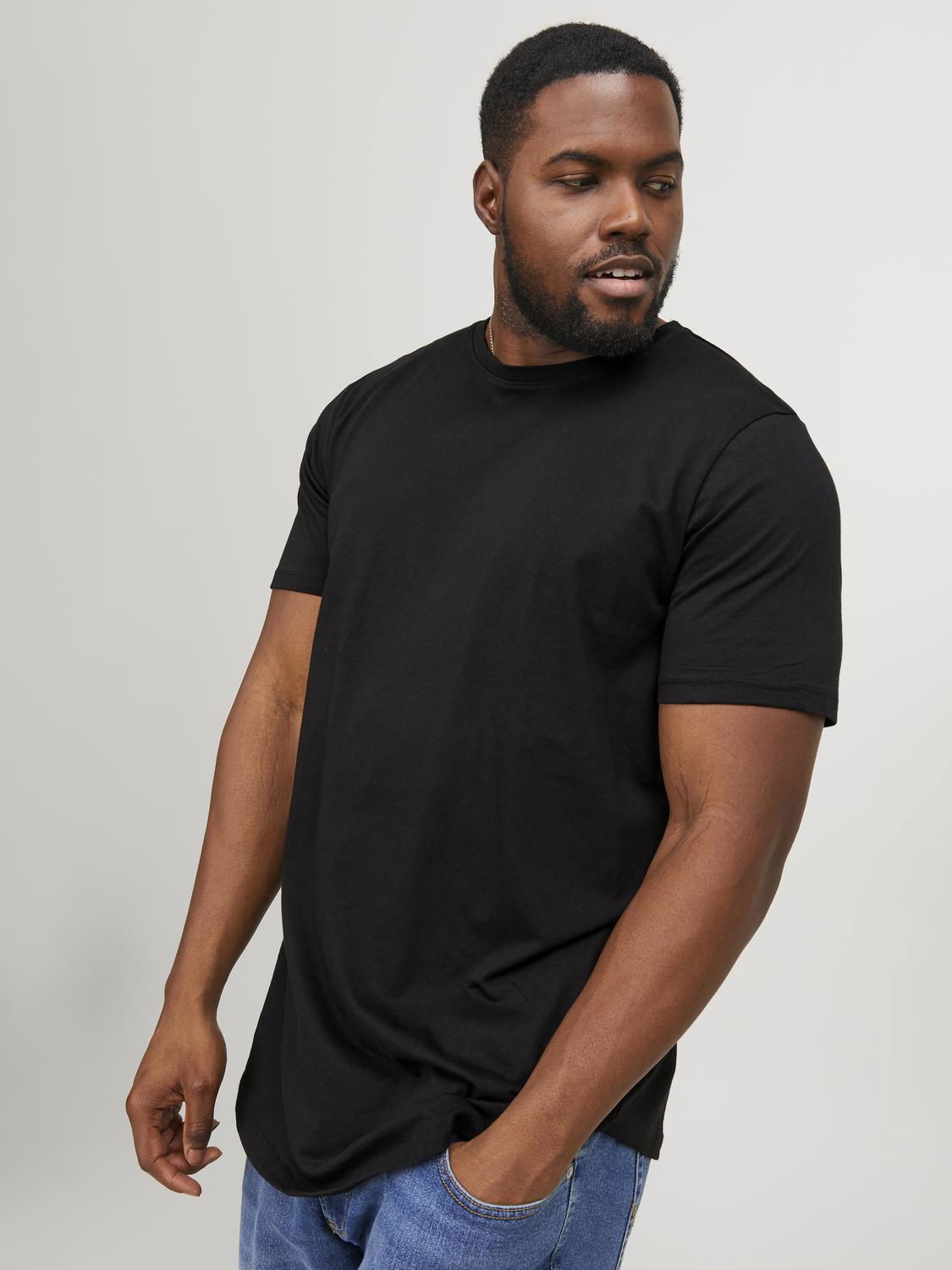 Jjenoa Tee Ss Crew Neck Black Noos