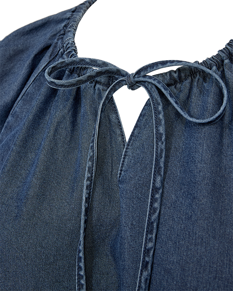 Fqrinny-Blouse Medium Blue Denim