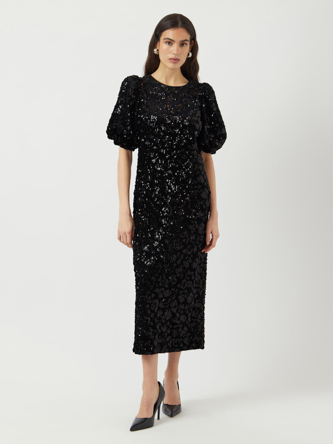 Sofie sequin midi dress show