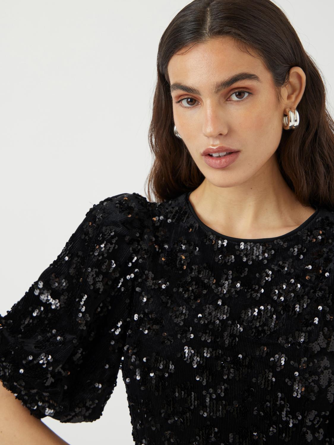 Sofie sequin midi dress show