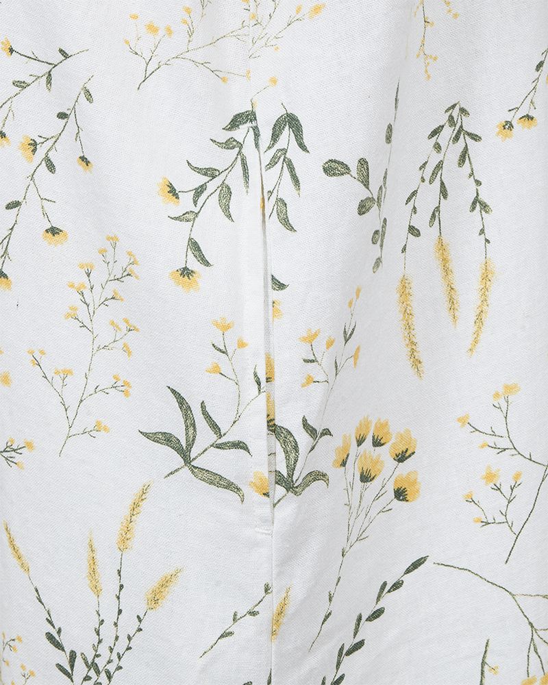 Fqlaluna-Dress Brilliant White w Golden Haze