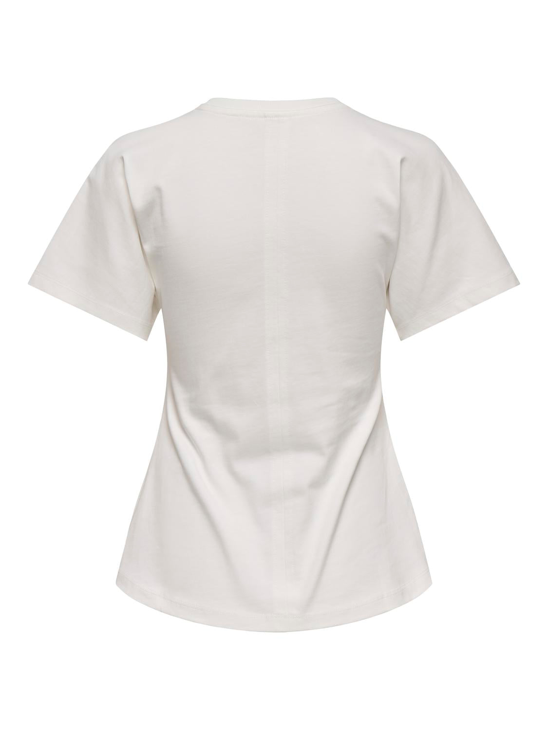 Marie S/S Ruching Top Cloud Dancer