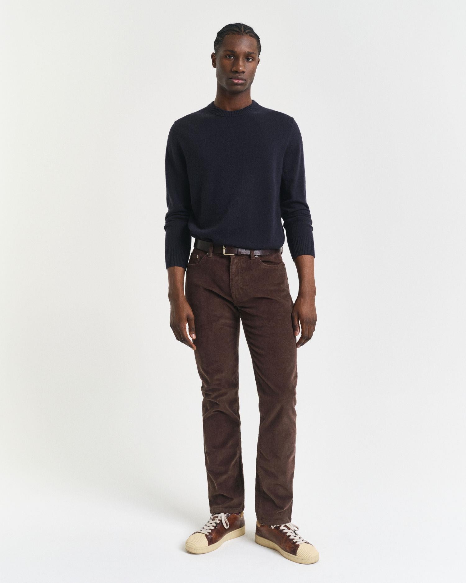 Reg Cord Jeans Rich Brown