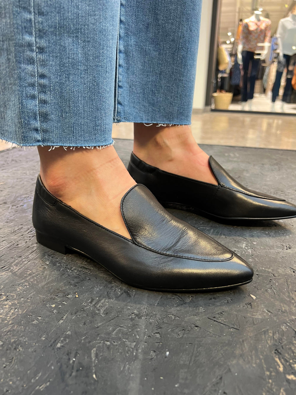 Tracey Leather Loafer Black