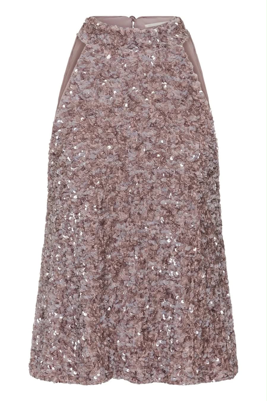 Gzsolene Top Lavender Sequins
