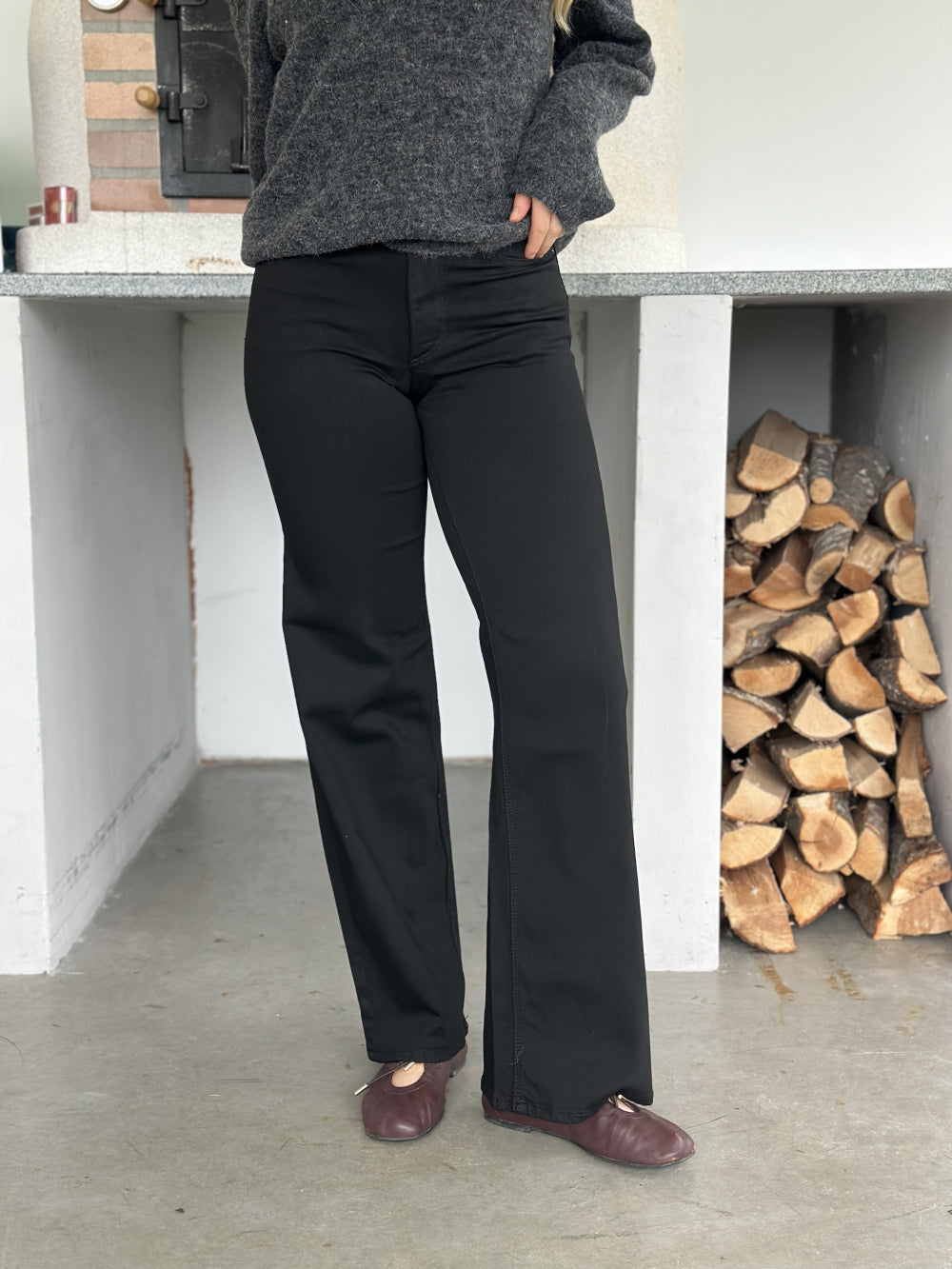Madison Blush Black Denim