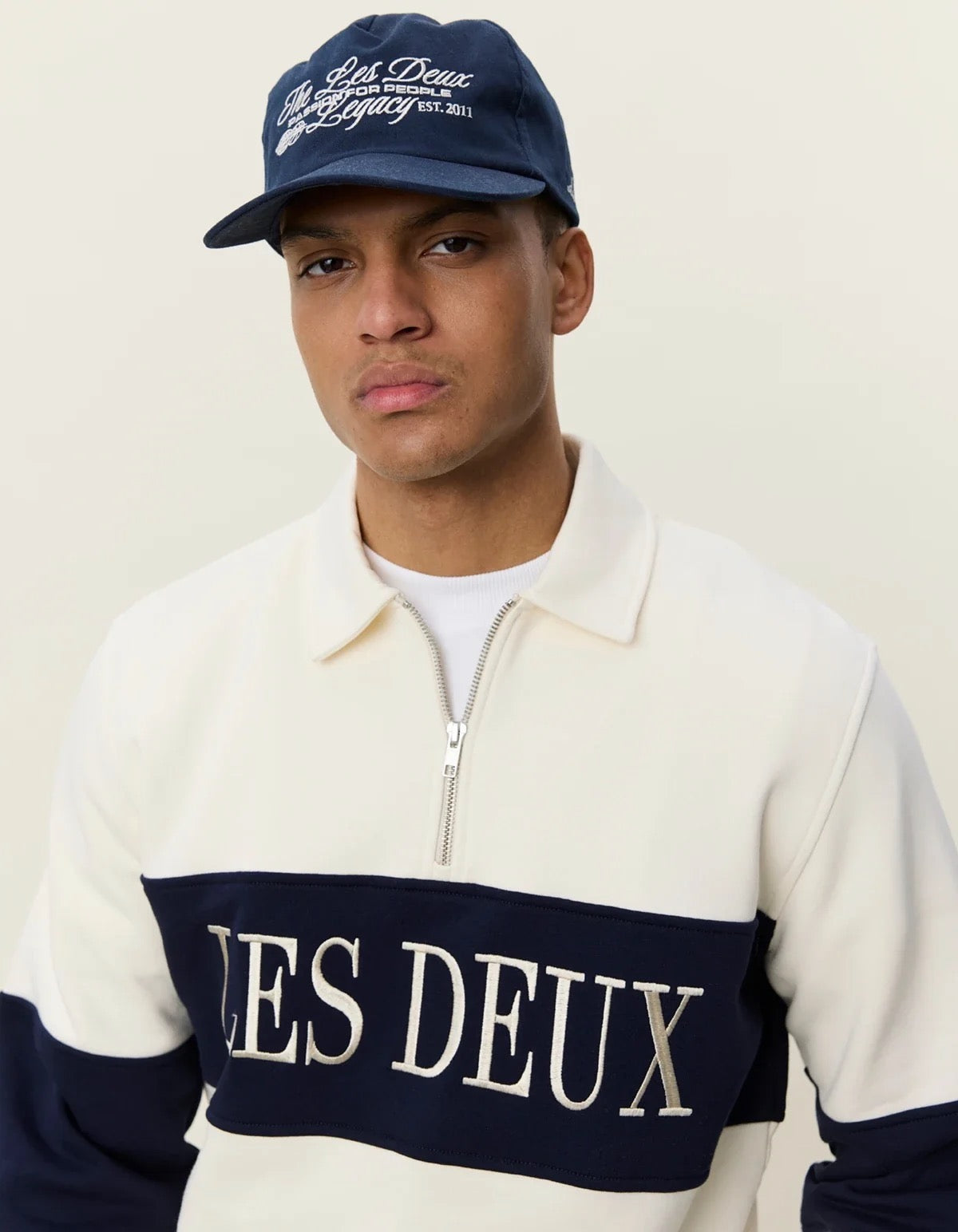 Zipper Rugby Sweatshirt