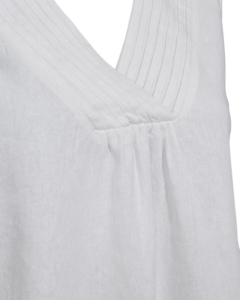 Fqlava V-neck Top Brilliant White