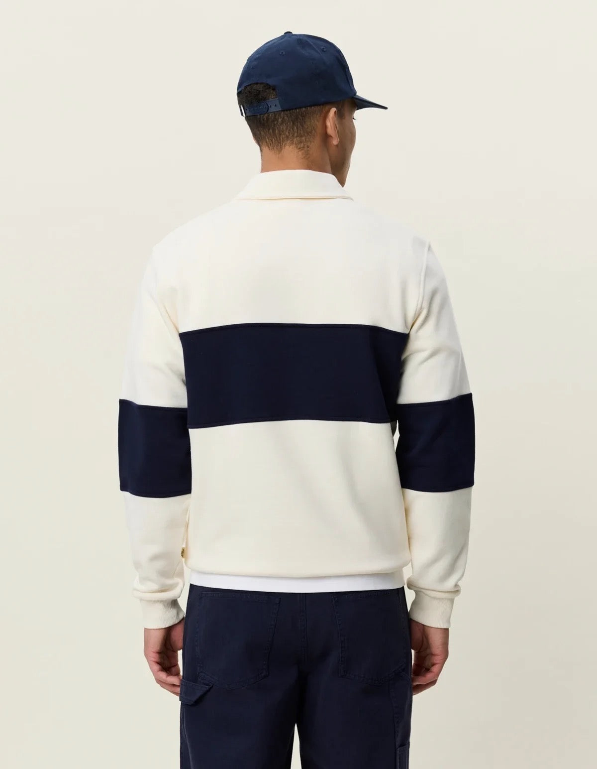 Zipper Rugby Sweatshirt