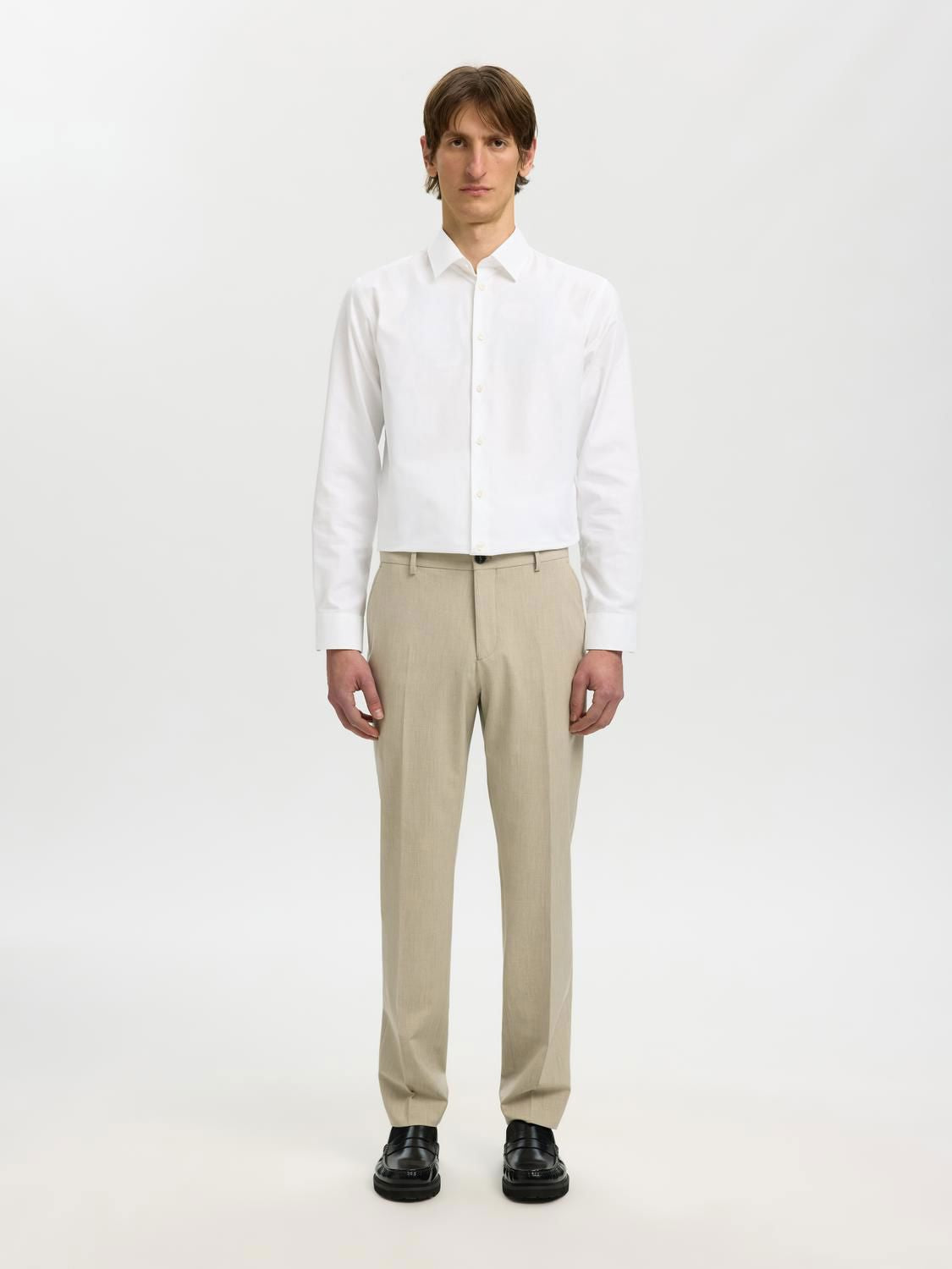 Slmslimfilip Ethan Shirt Ls Classic Noos