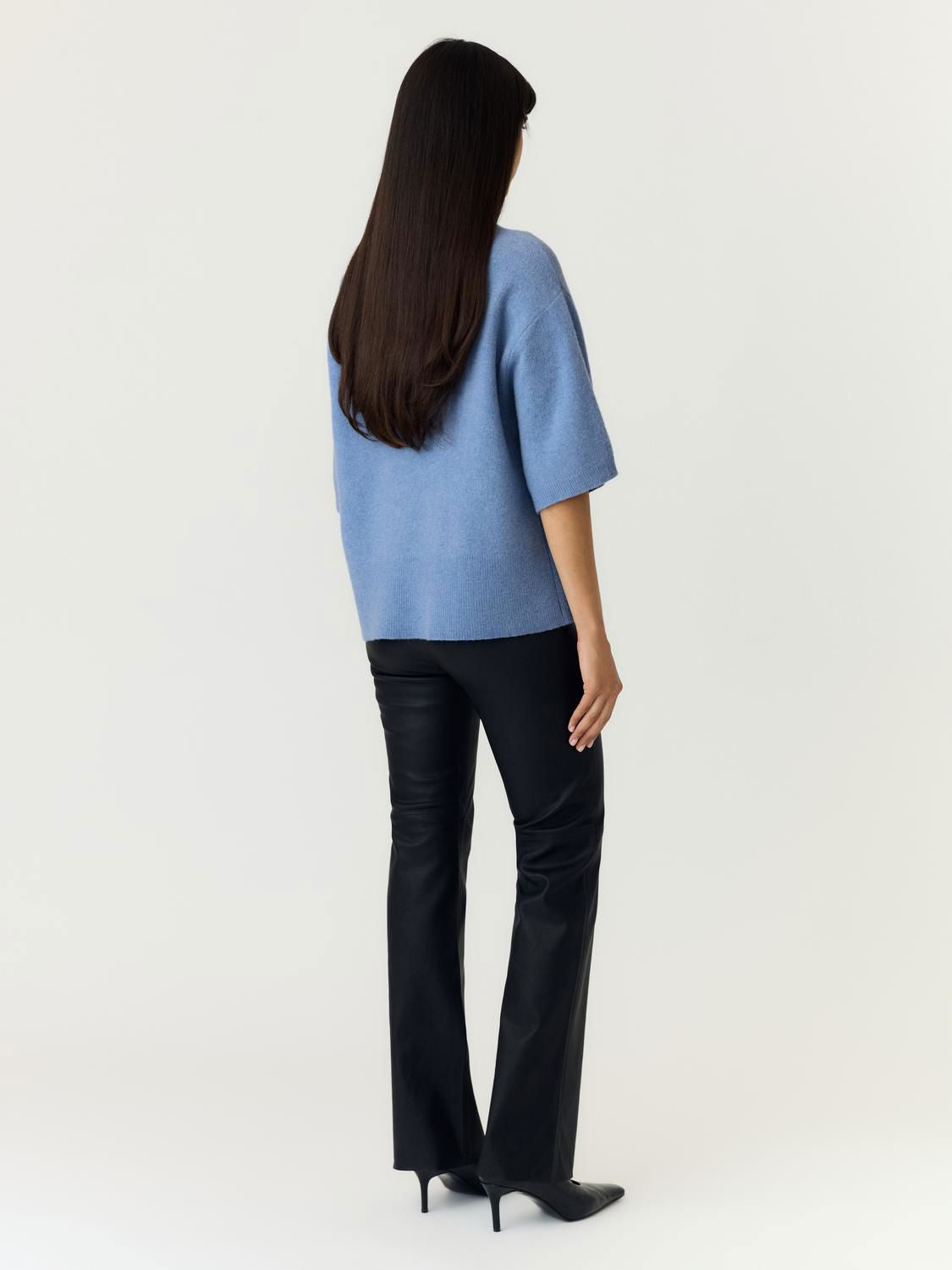 Yasemila 2/4 Wool Knit Pullover Windward Blue
