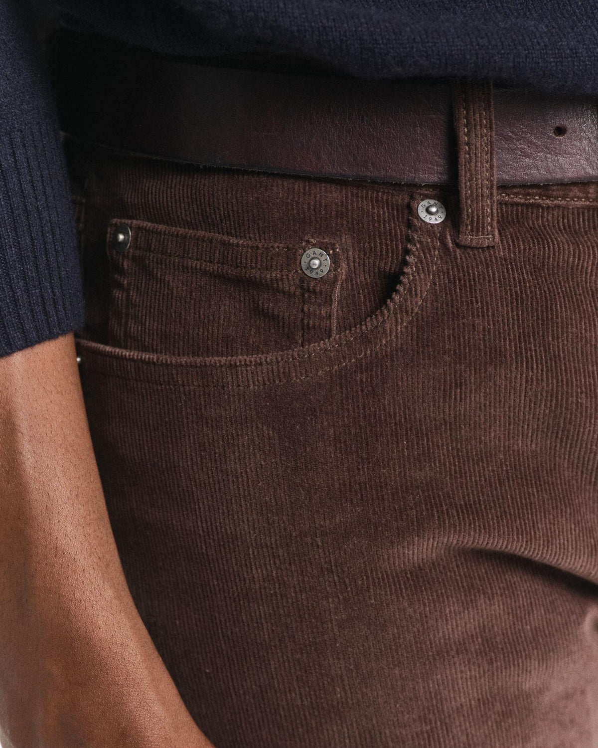 Reg Cord Jeans Rich Brown