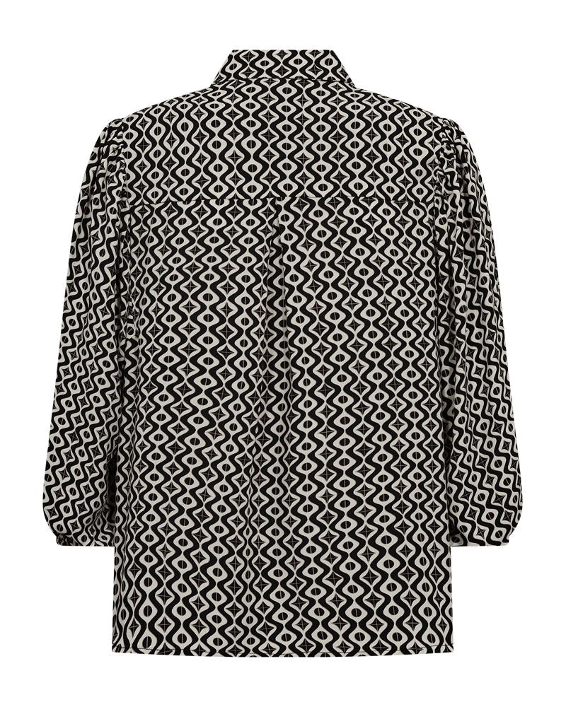 Fqadney-Shirt Moonbeam w Black