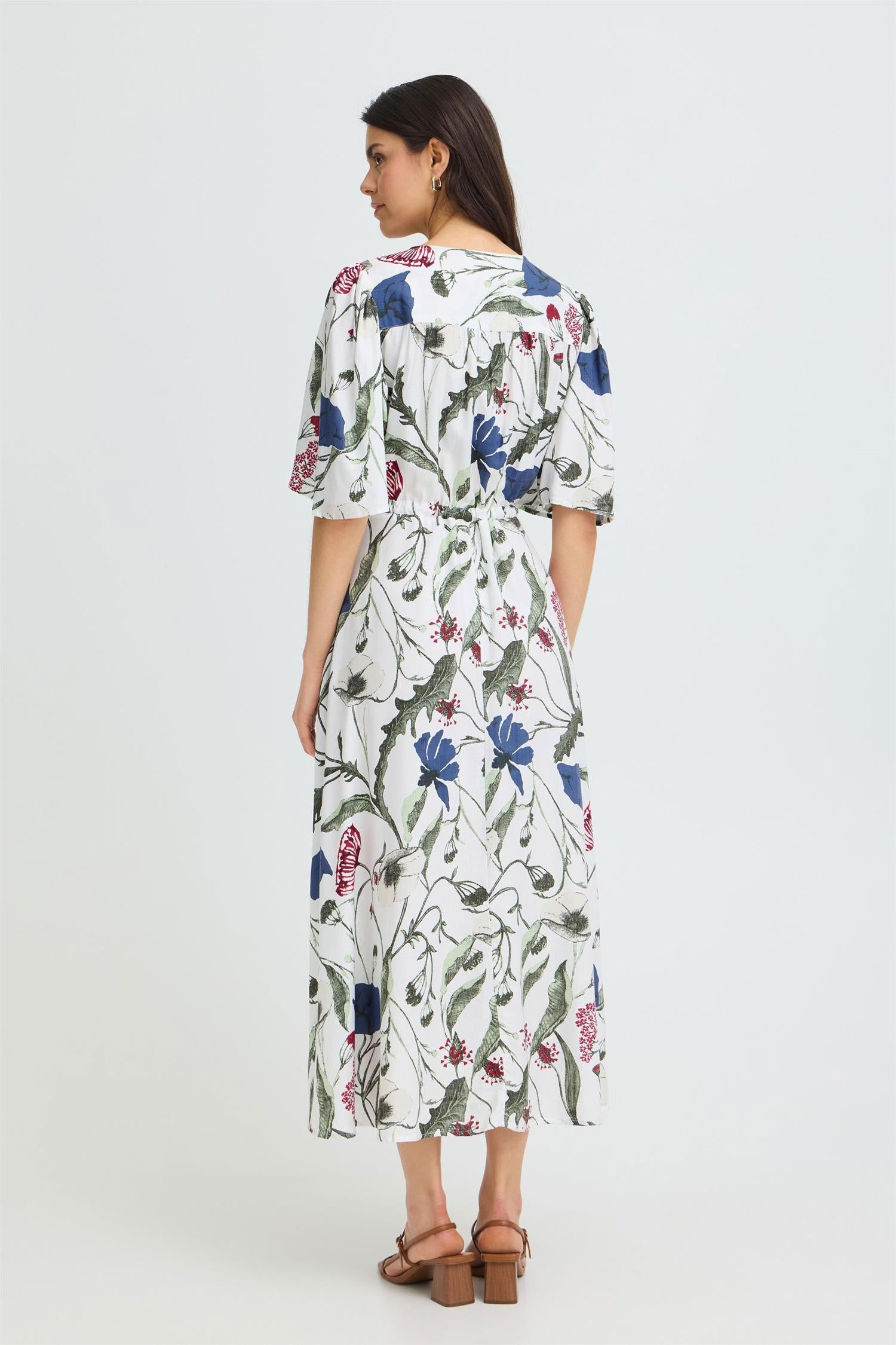 Frlaya Dress 1 Blue Red Floral