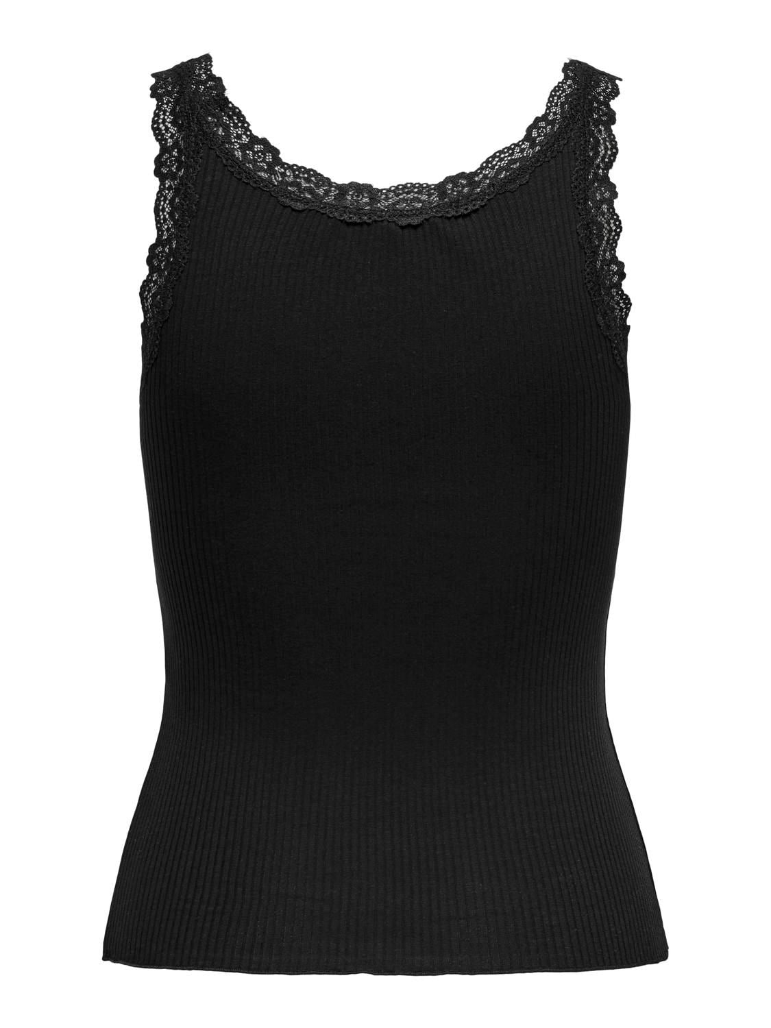SARA Sharai Lace Top Black