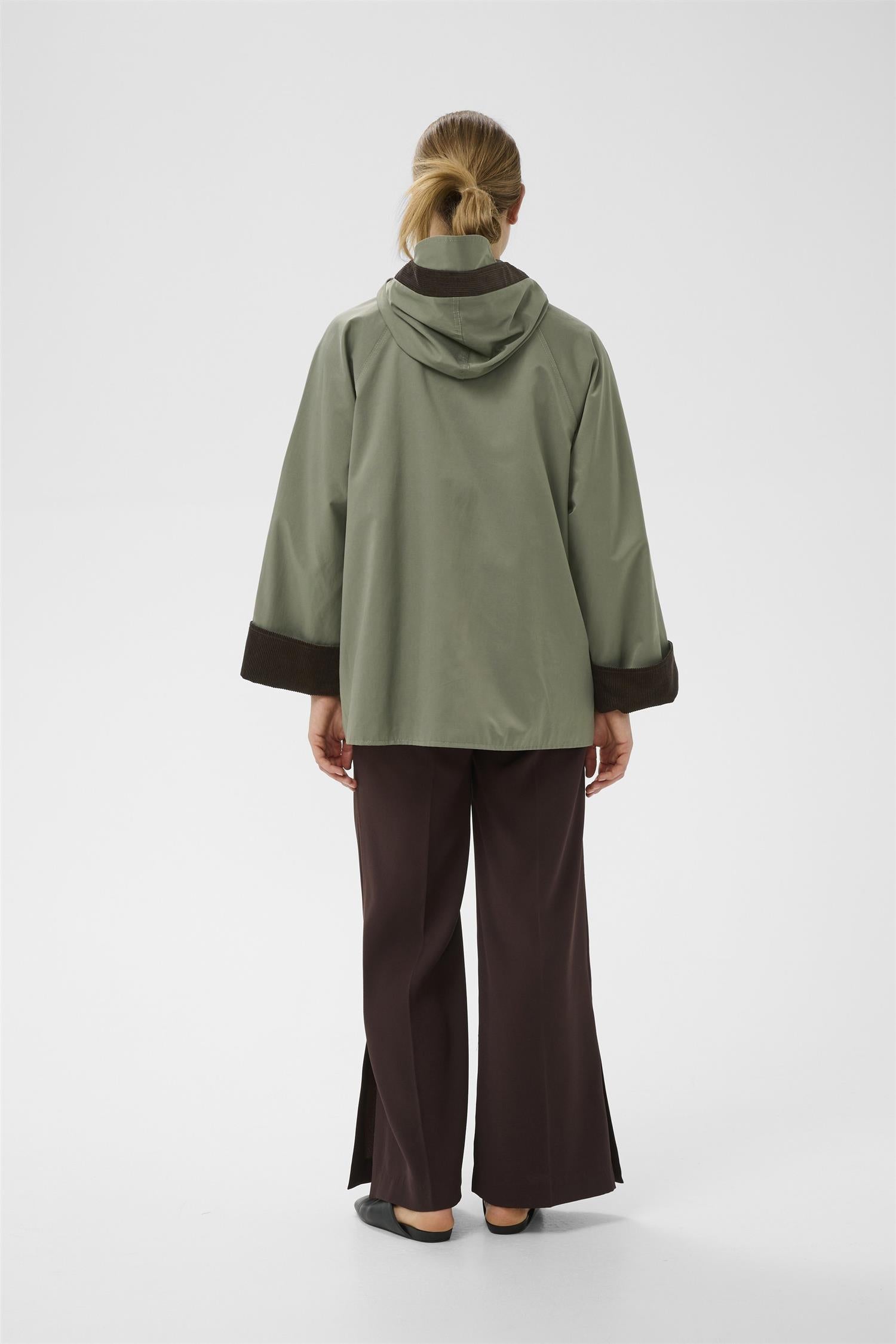 Gracelynn Hooded Jacket Mulled Basil
