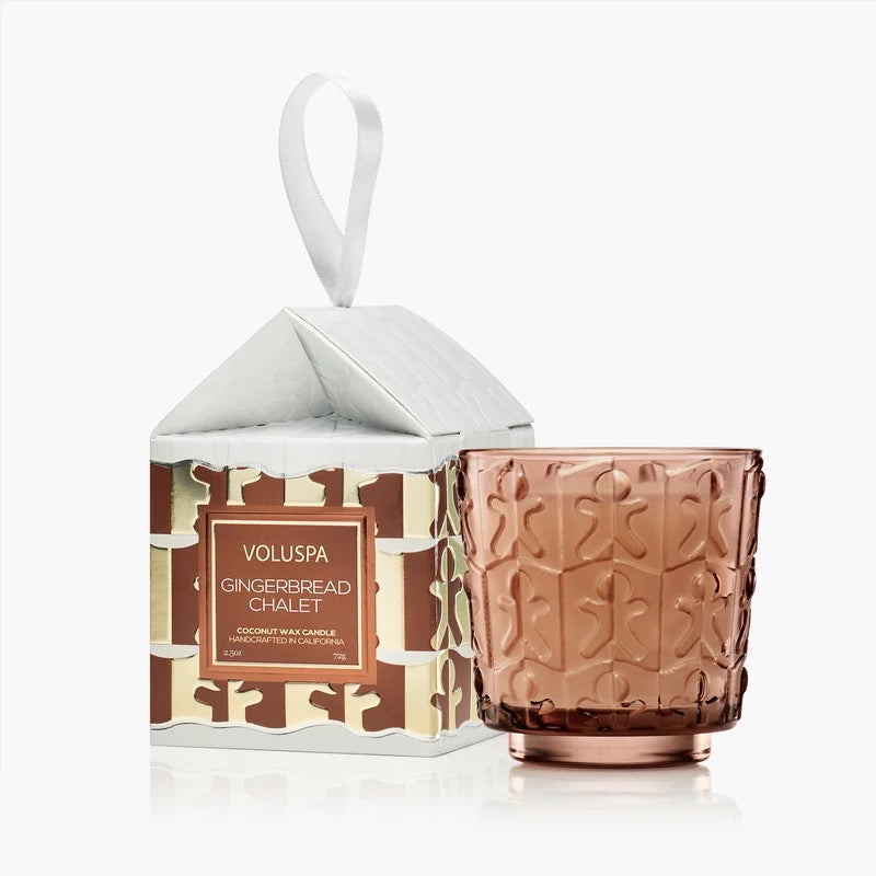Gingerbread Chalet Boxed Pedestal Ornament