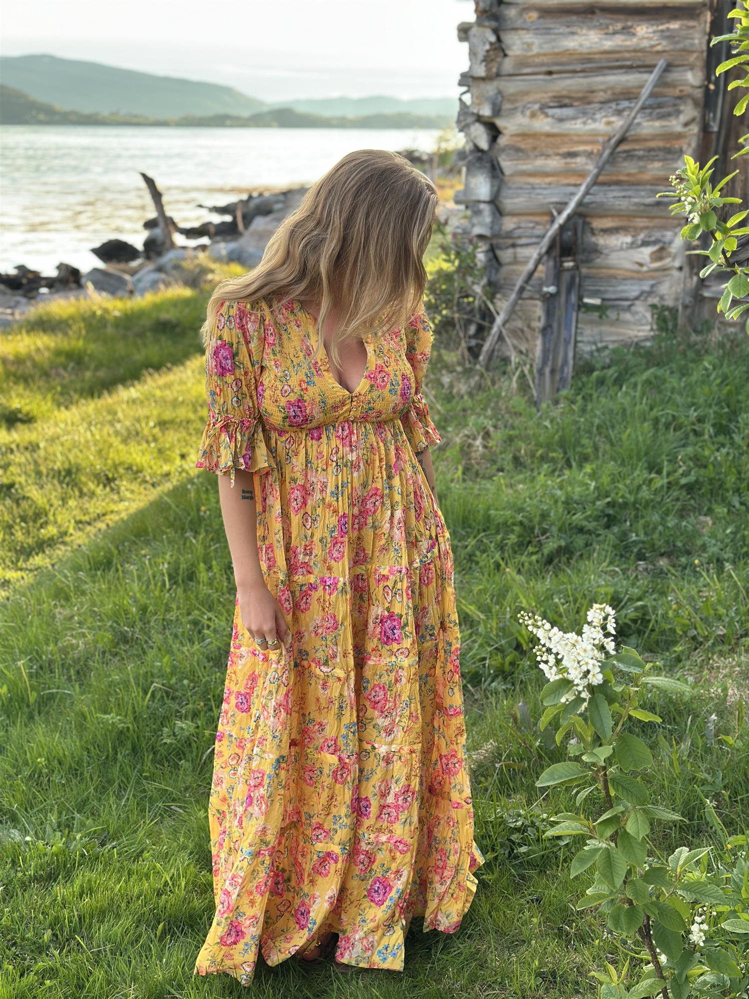 Twisted Maxi Dress Daylight Blossom