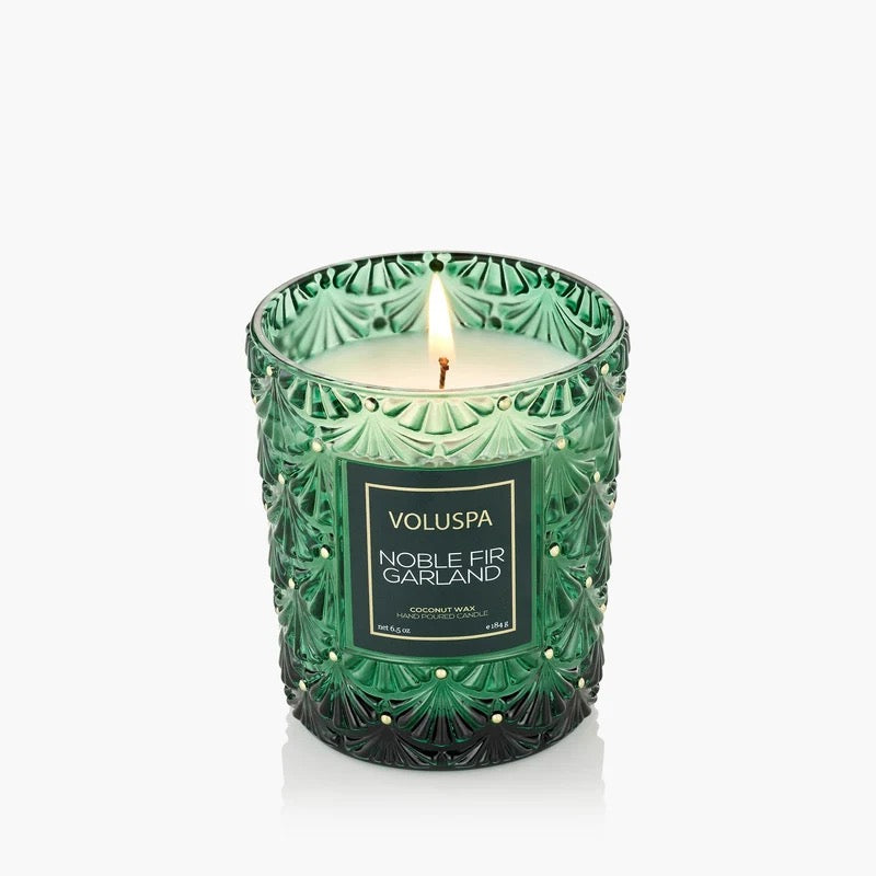 Noble Fir Garland Classic Box Candle